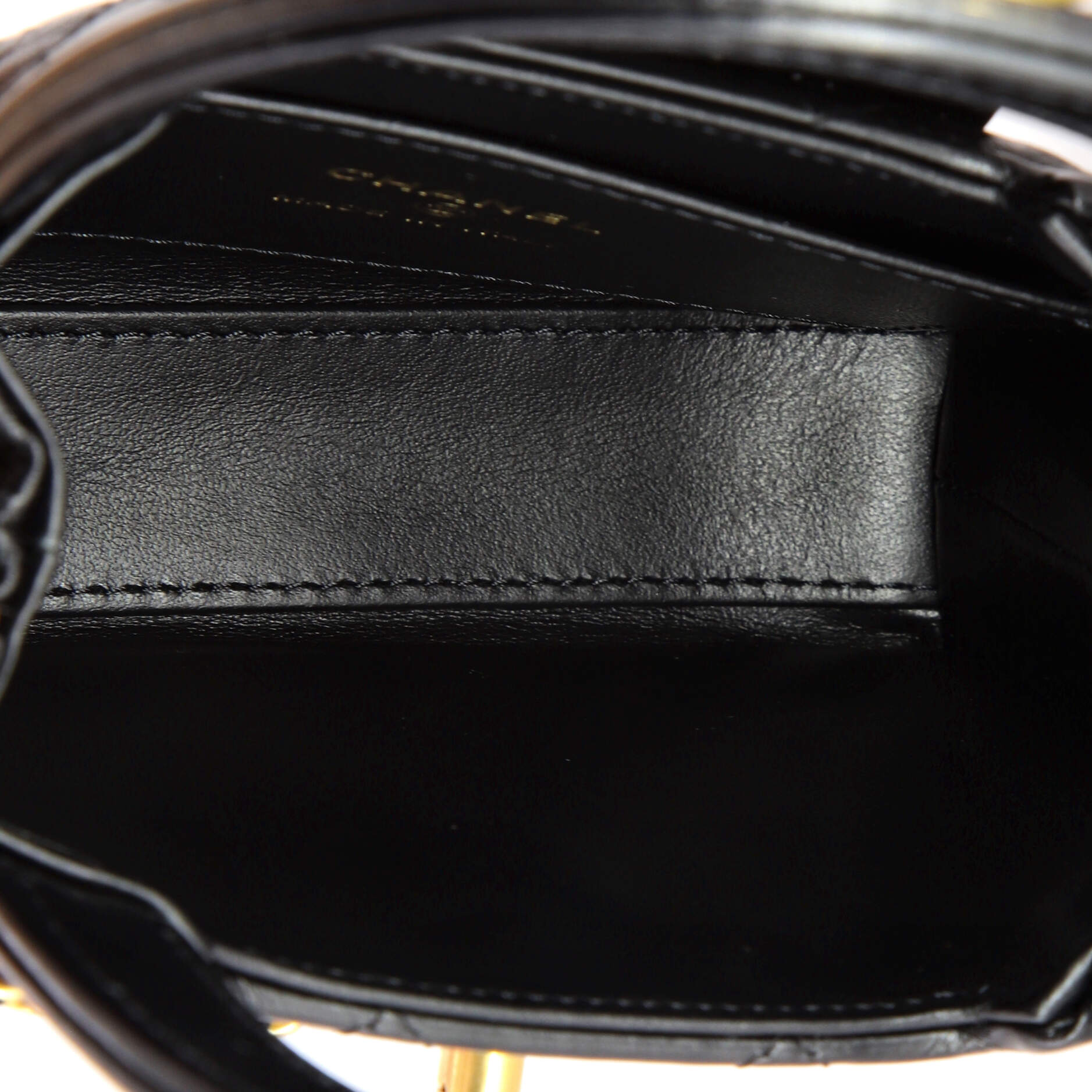Kelly Top Handle Shopping Bag Quilted Shiny Aged Calfskin Nano