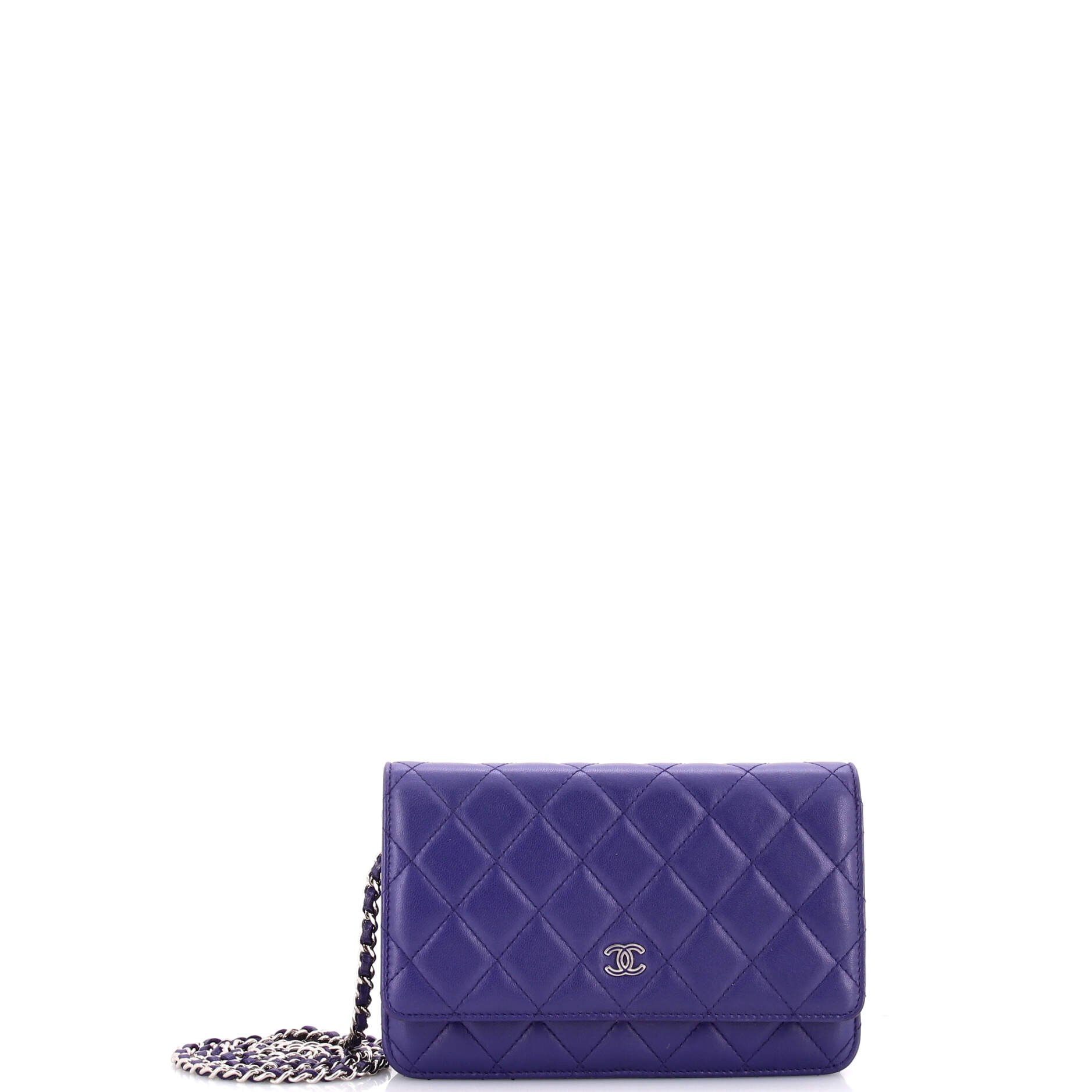 Wallet on Chain Quilted Lambskin