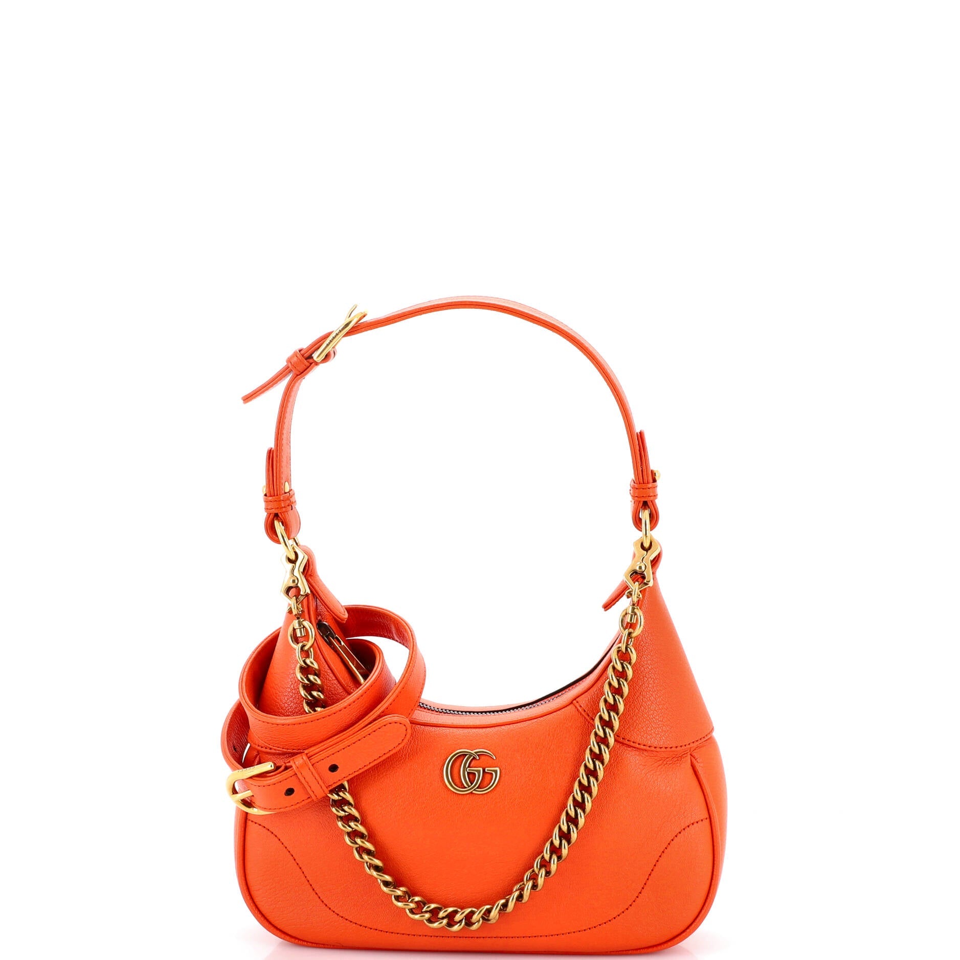 Aphrodite Zip Shoulder Bag Leather Small