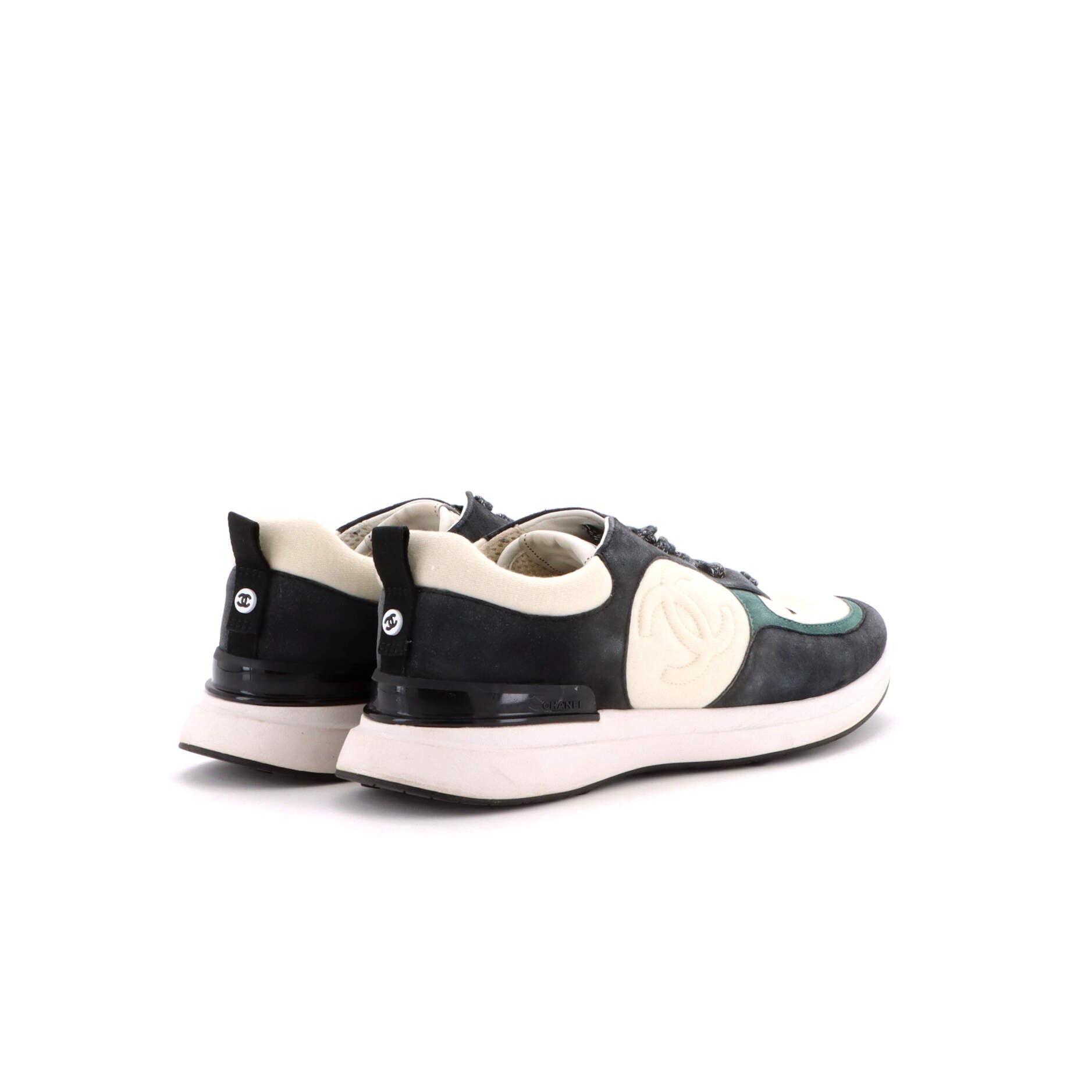Women's CC Low-Top Sneakers Suede and Fabric