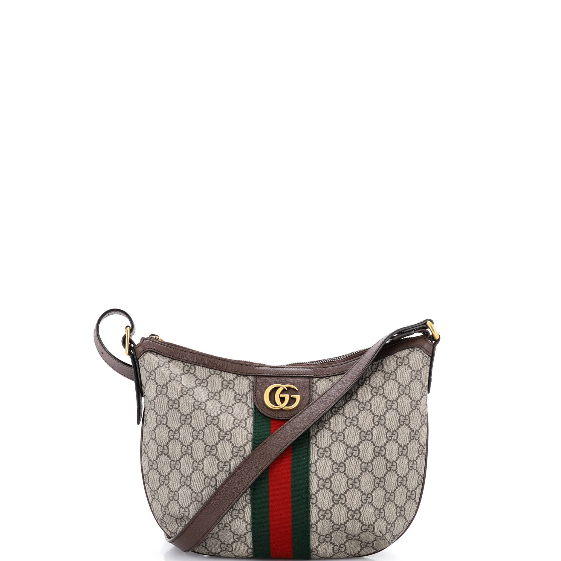 Ophidia Half Moon Hobo GG Coated Canvas Small