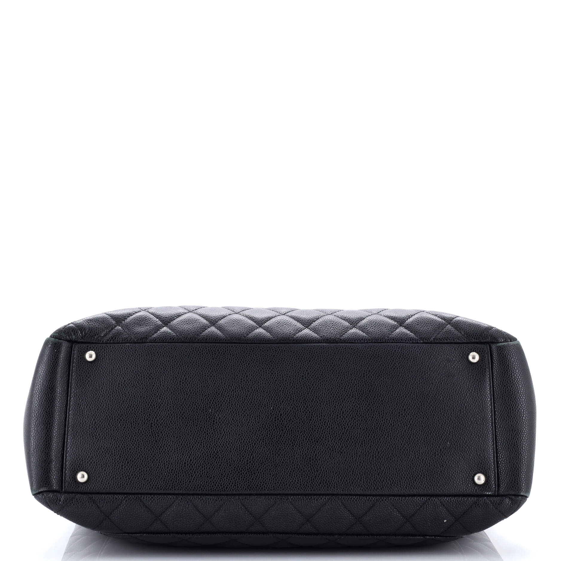 Grand Shopping Tote Quilted Caviar XL