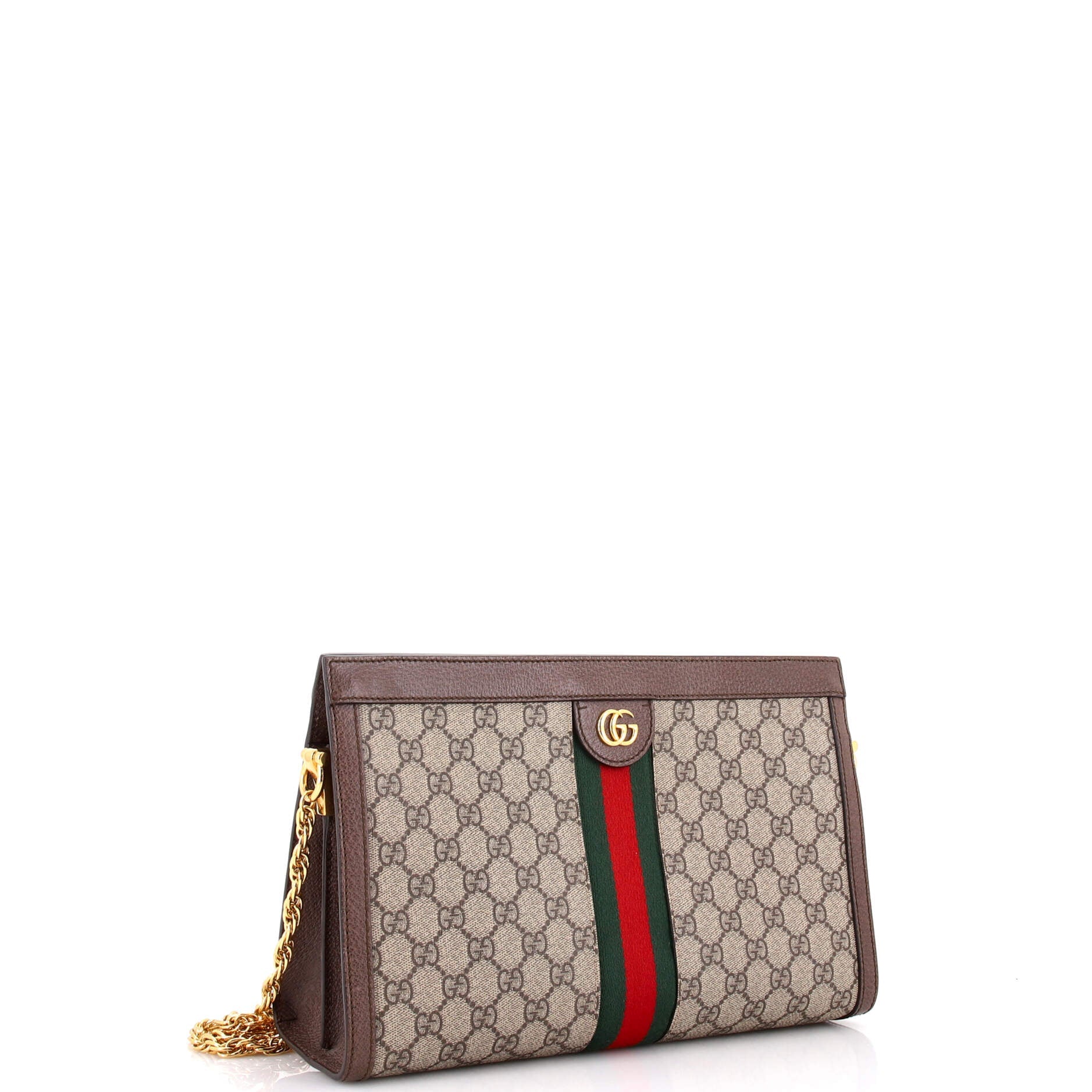Ophidia Chain Shoulder Bag GG Coated Canvas Medium