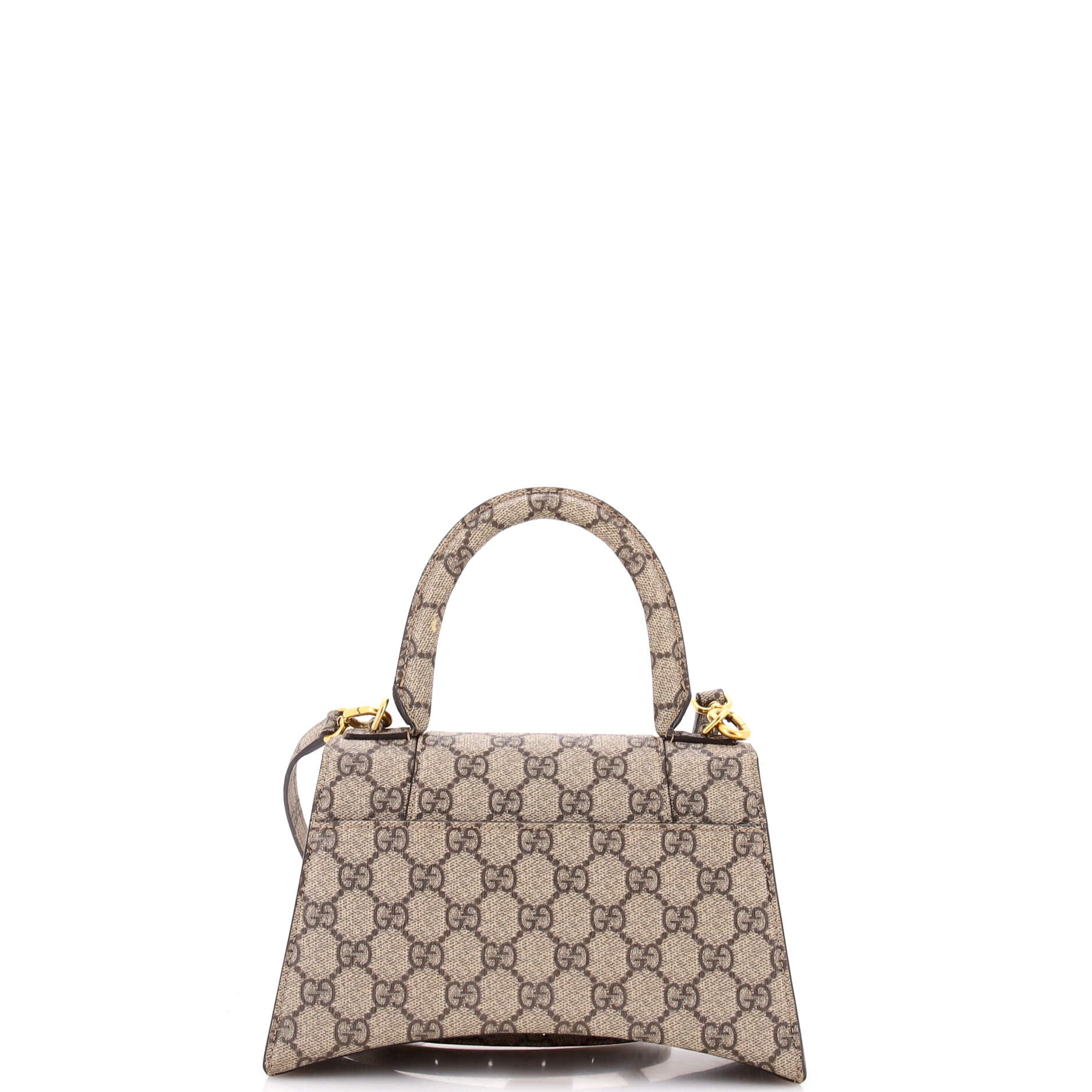 x Balenciaga The Hacker Project Hourglass Top Handle Bag GG Coated Canvas Small