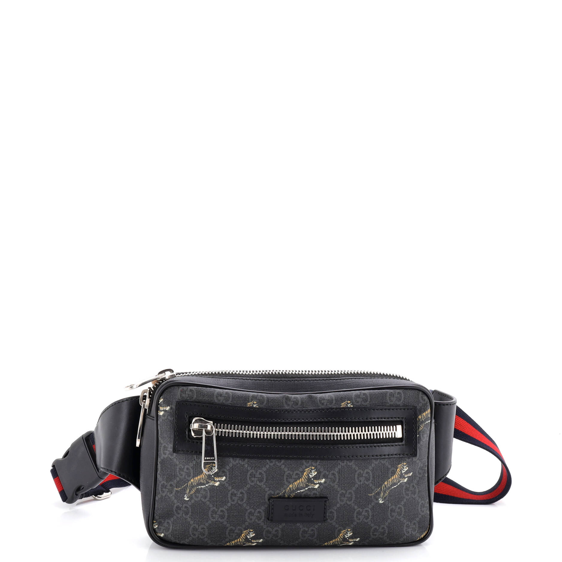 Soft Zip Belt Bag Printed GG Coated Canvas Small