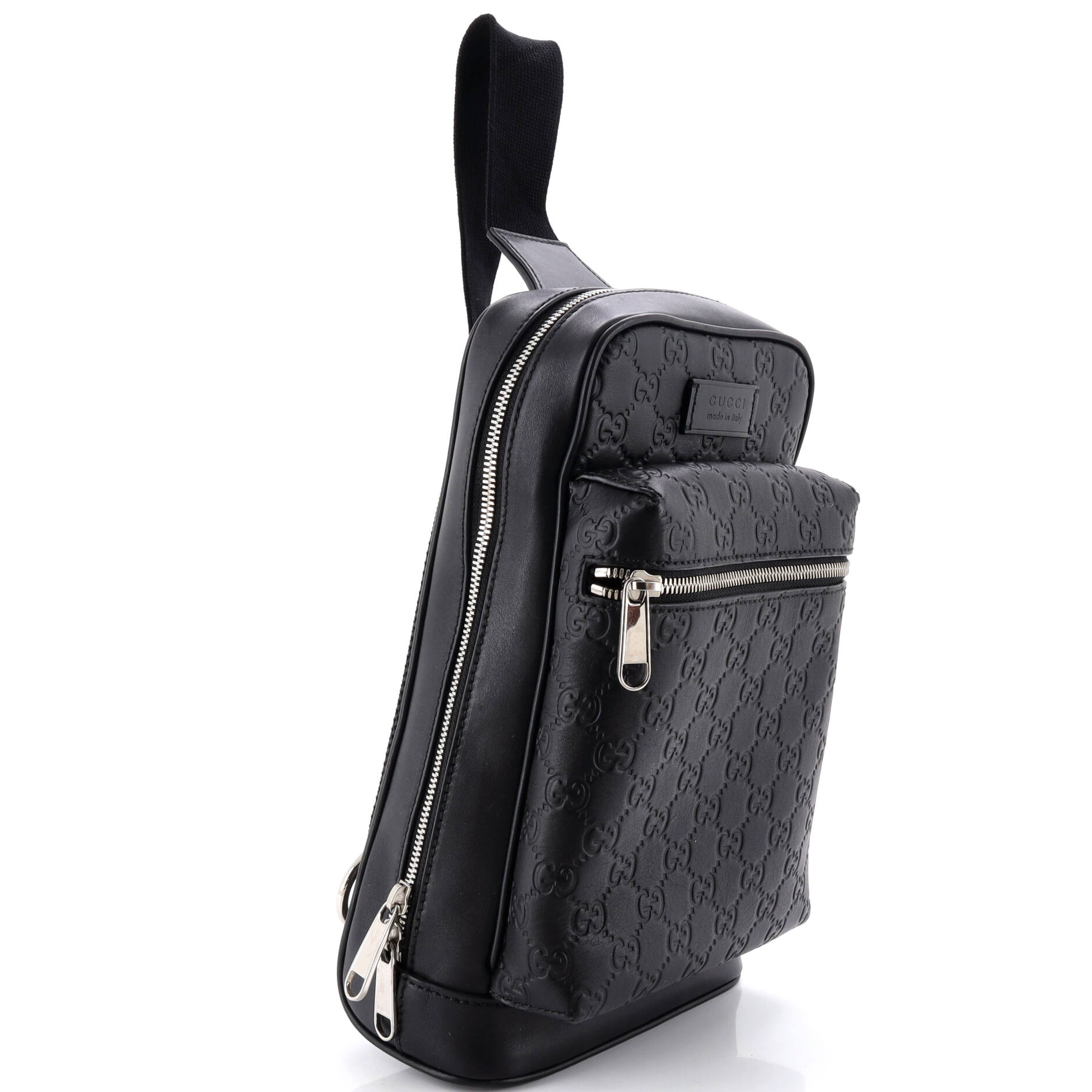Signature Slim Crossbody Bag Guccissima Leather Small