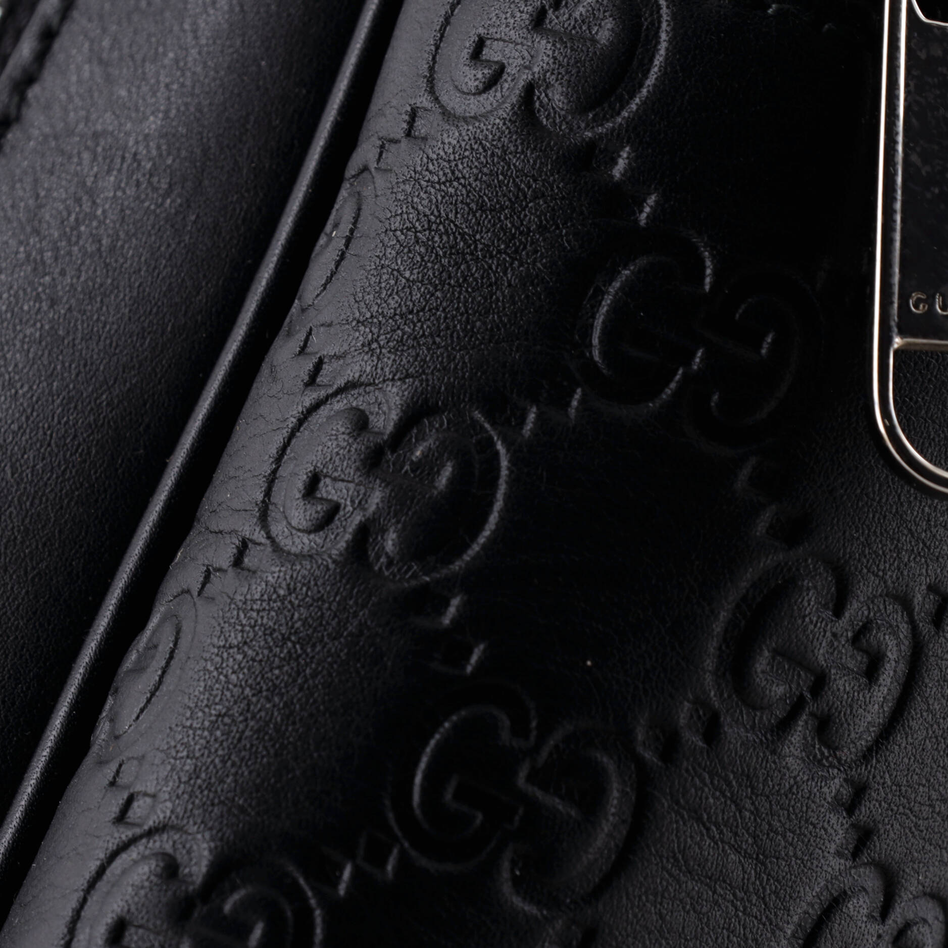 Signature Slim Crossbody Bag Guccissima Leather Small
