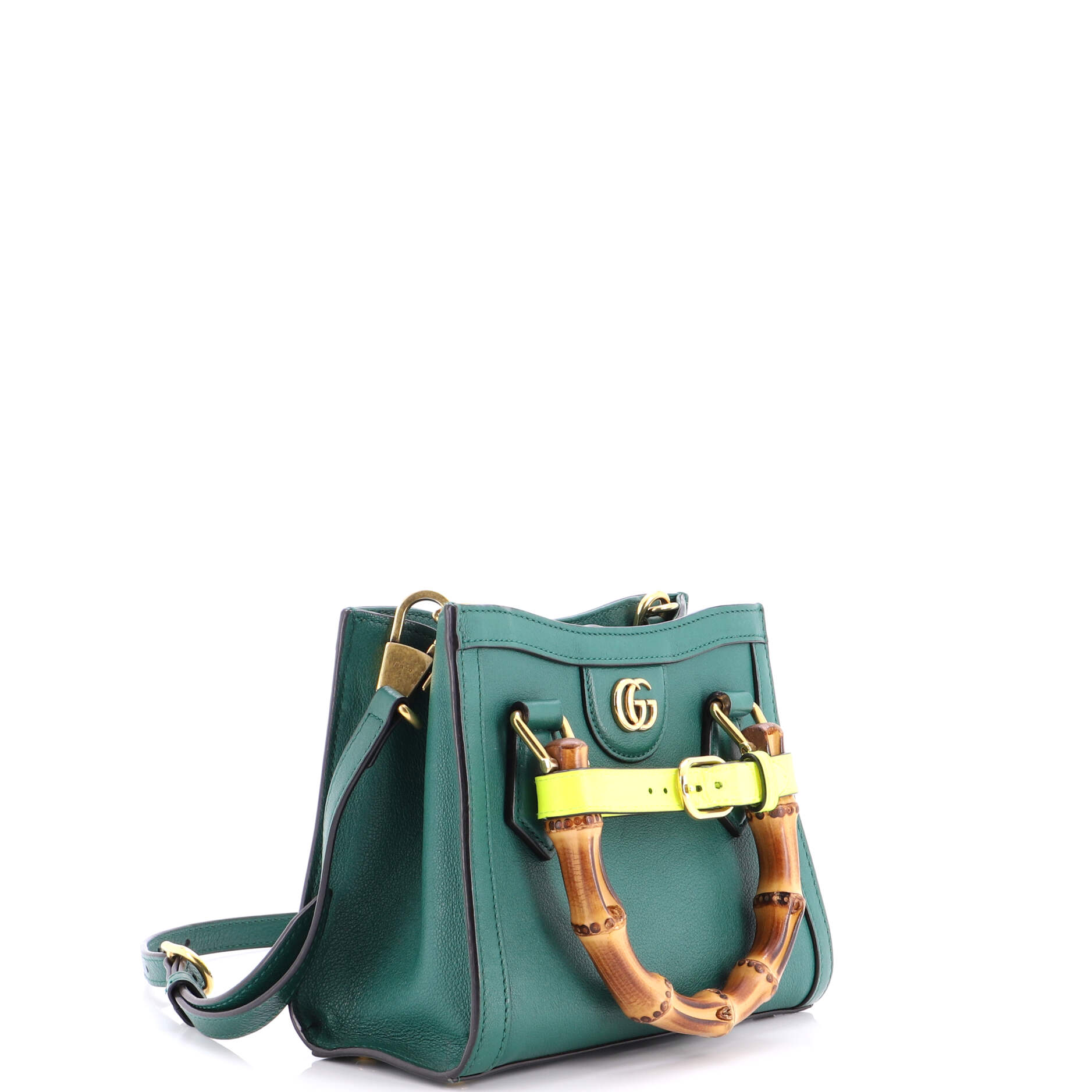 Diana NM Bamboo Handle Tote Leather Mini