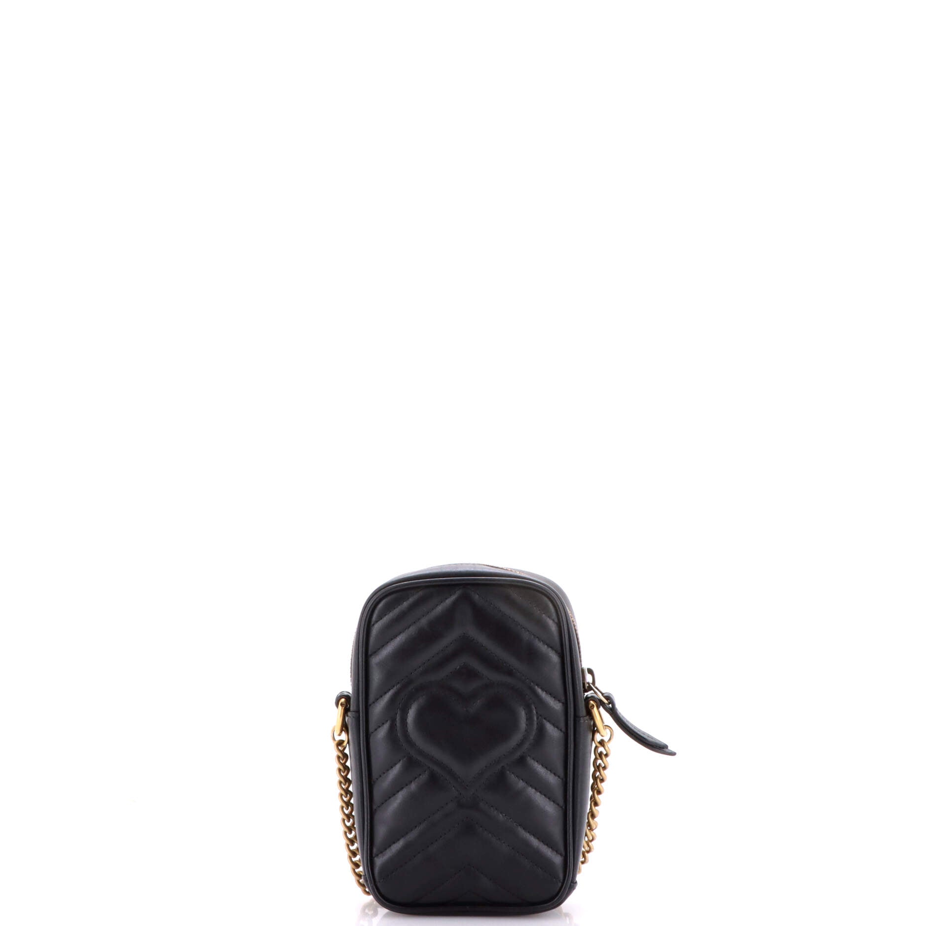 GG Marmont Vertical Phone Crossbody Bag Matelasse Leather Mini