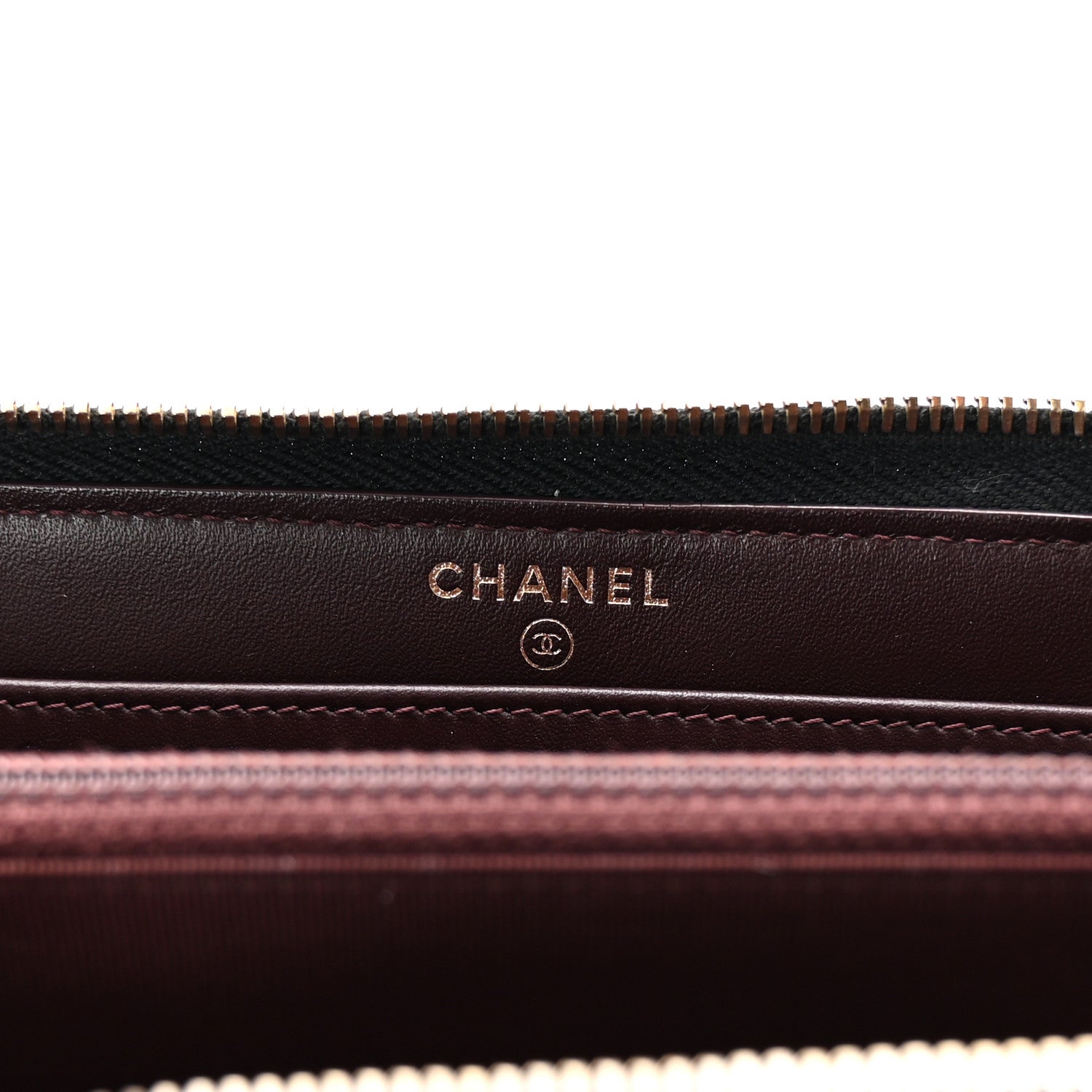 Caviar Quilted Large Gusset Zip Around Wallet Black