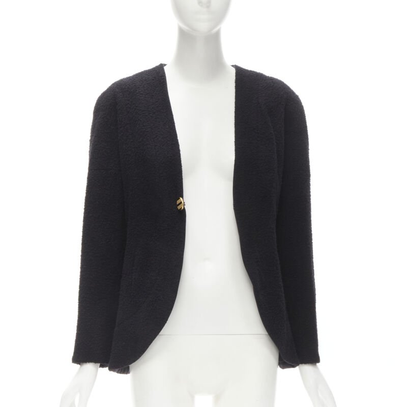 Women's Chanel wool boucle round shoulder on jacket