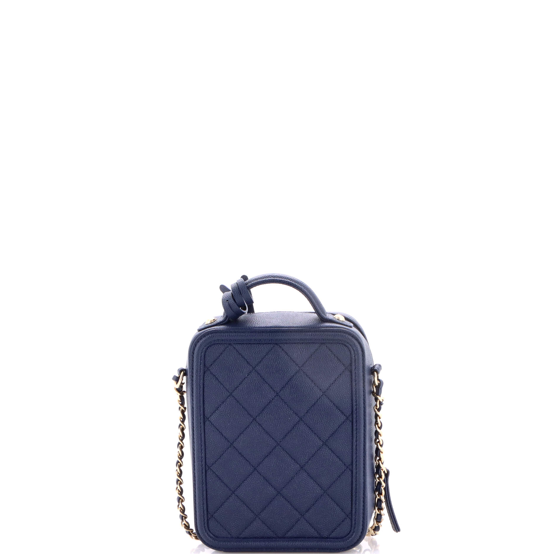 Filigree Vertical Vanity Case Quilted Caviar