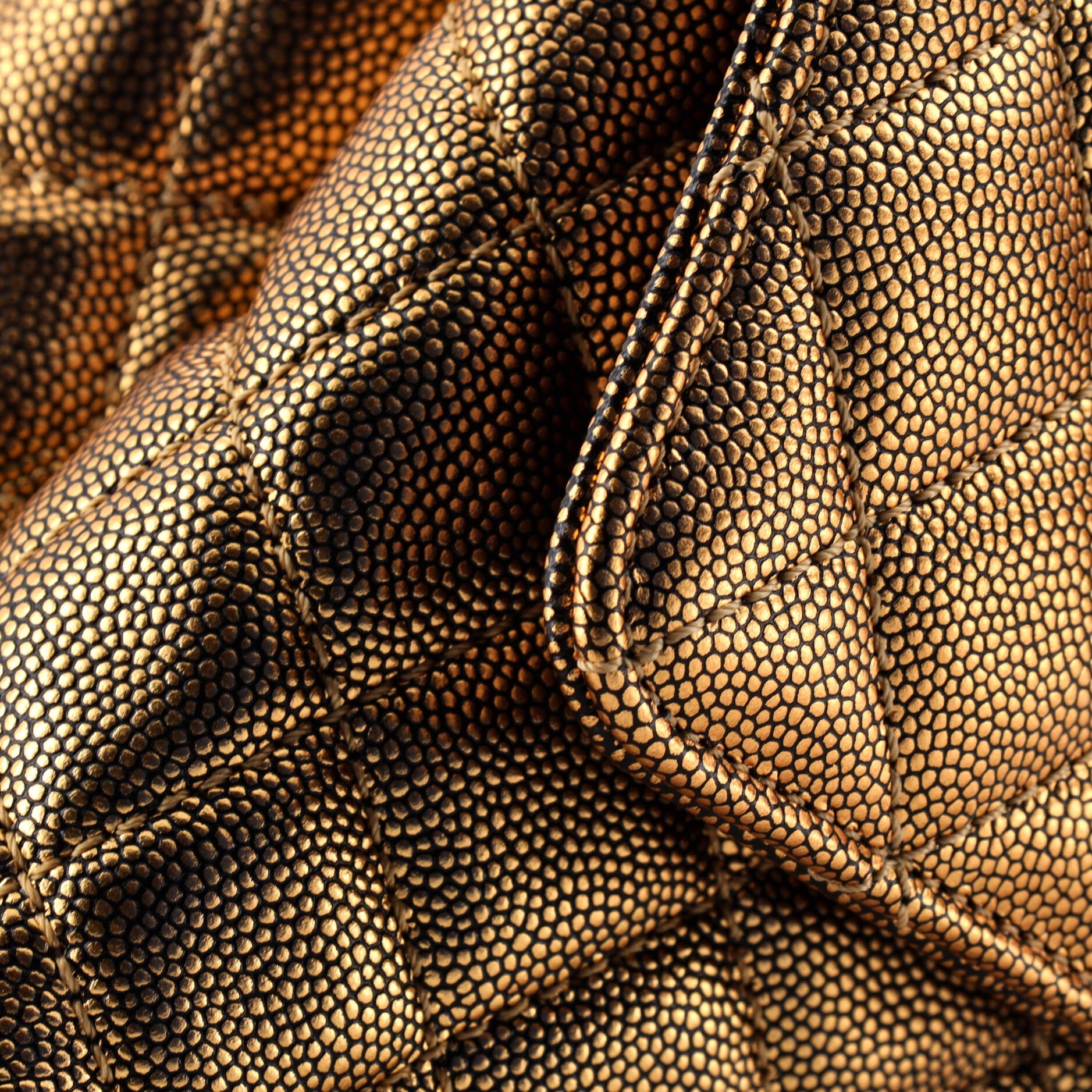 Coco Top Handle Bag Quilted Caviar Mini