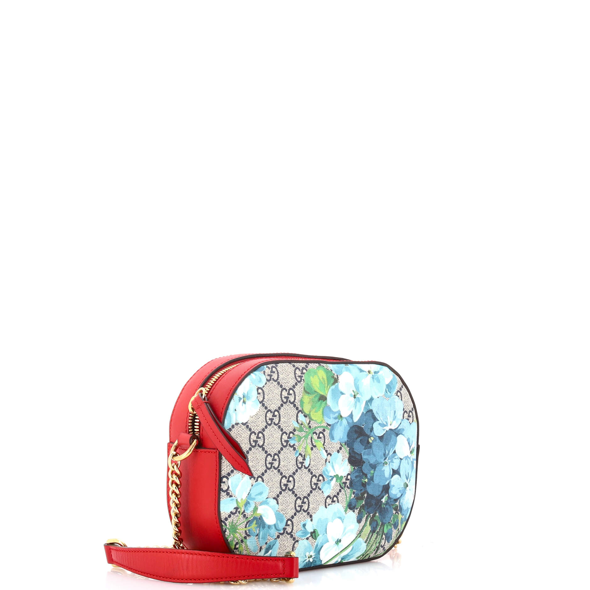 Chain Crossbody Bag Blooms Print GG Coated Canvas Mini