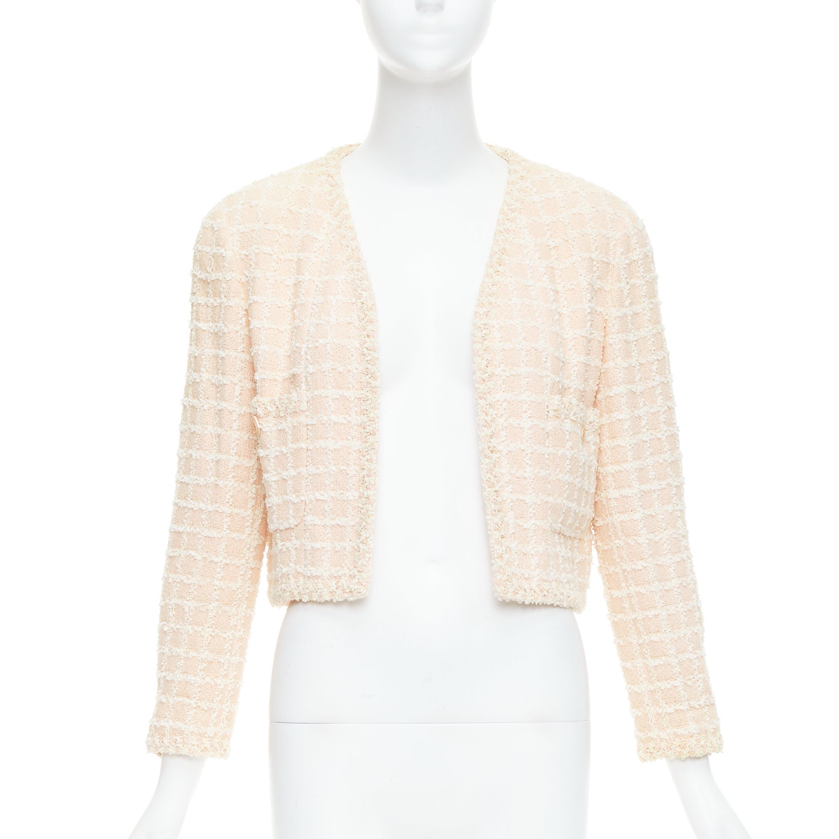 Women's Chanel cotton tweed cropped jacket