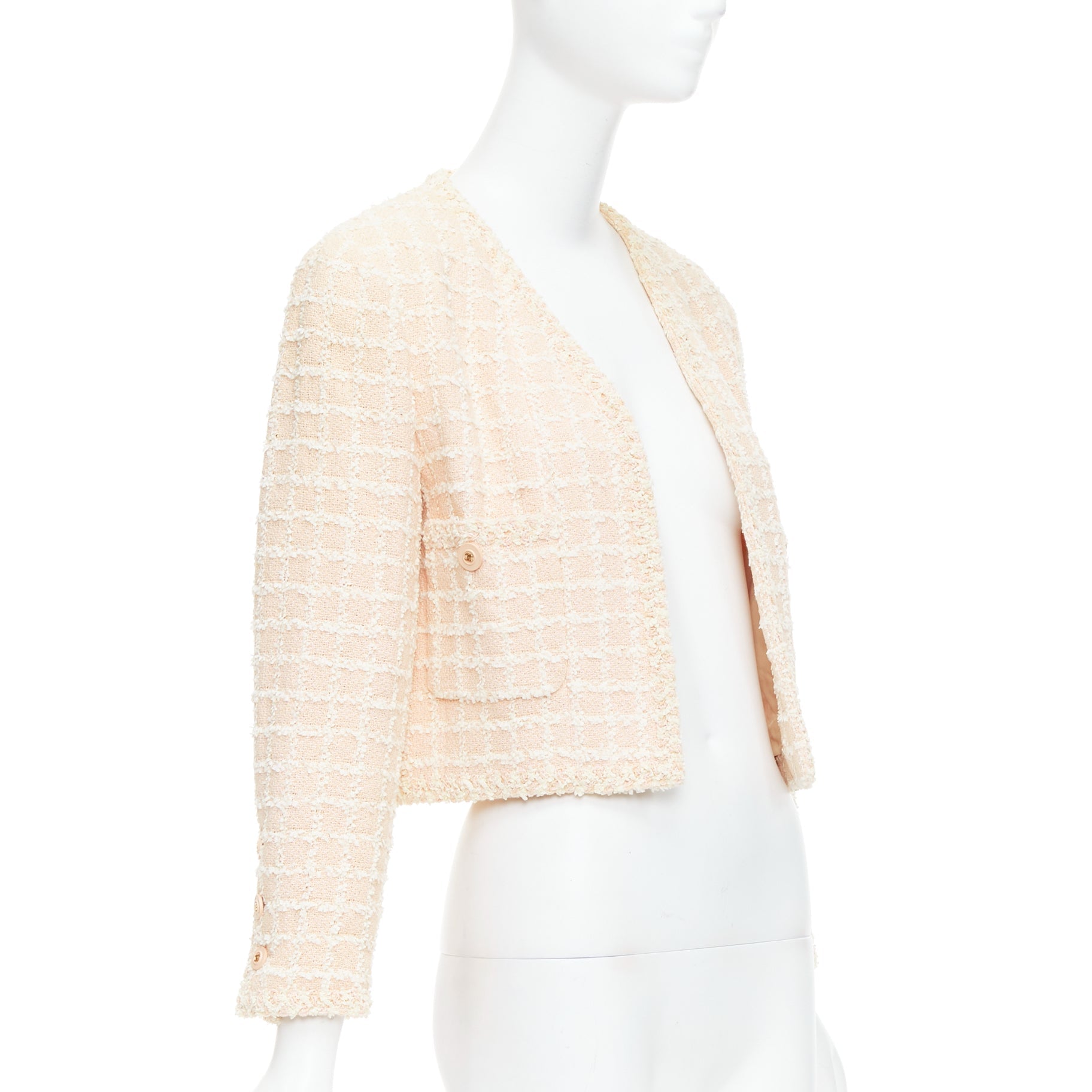 Women's Chanel cotton tweed cropped jacket
