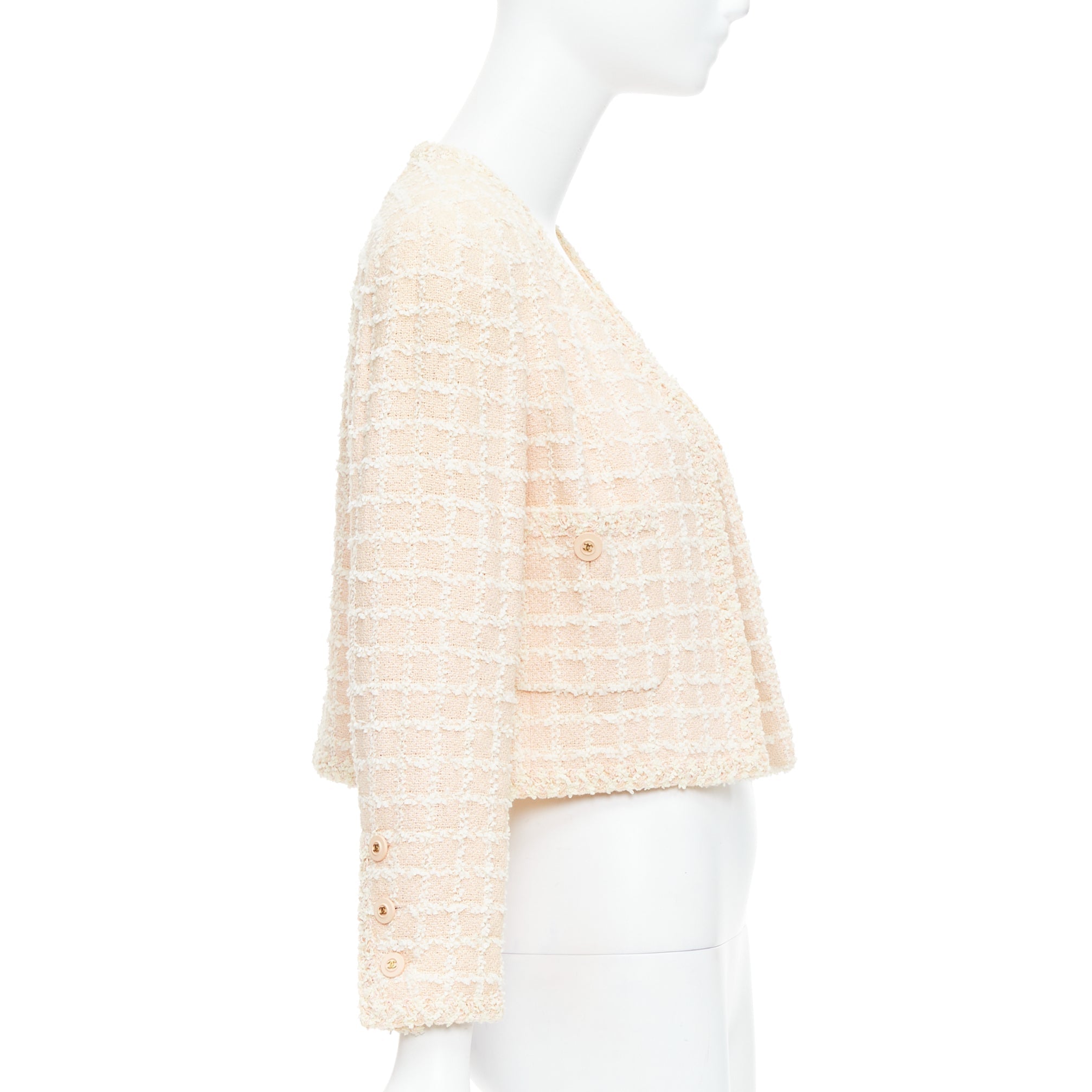 Women's Chanel cotton tweed cropped jacket