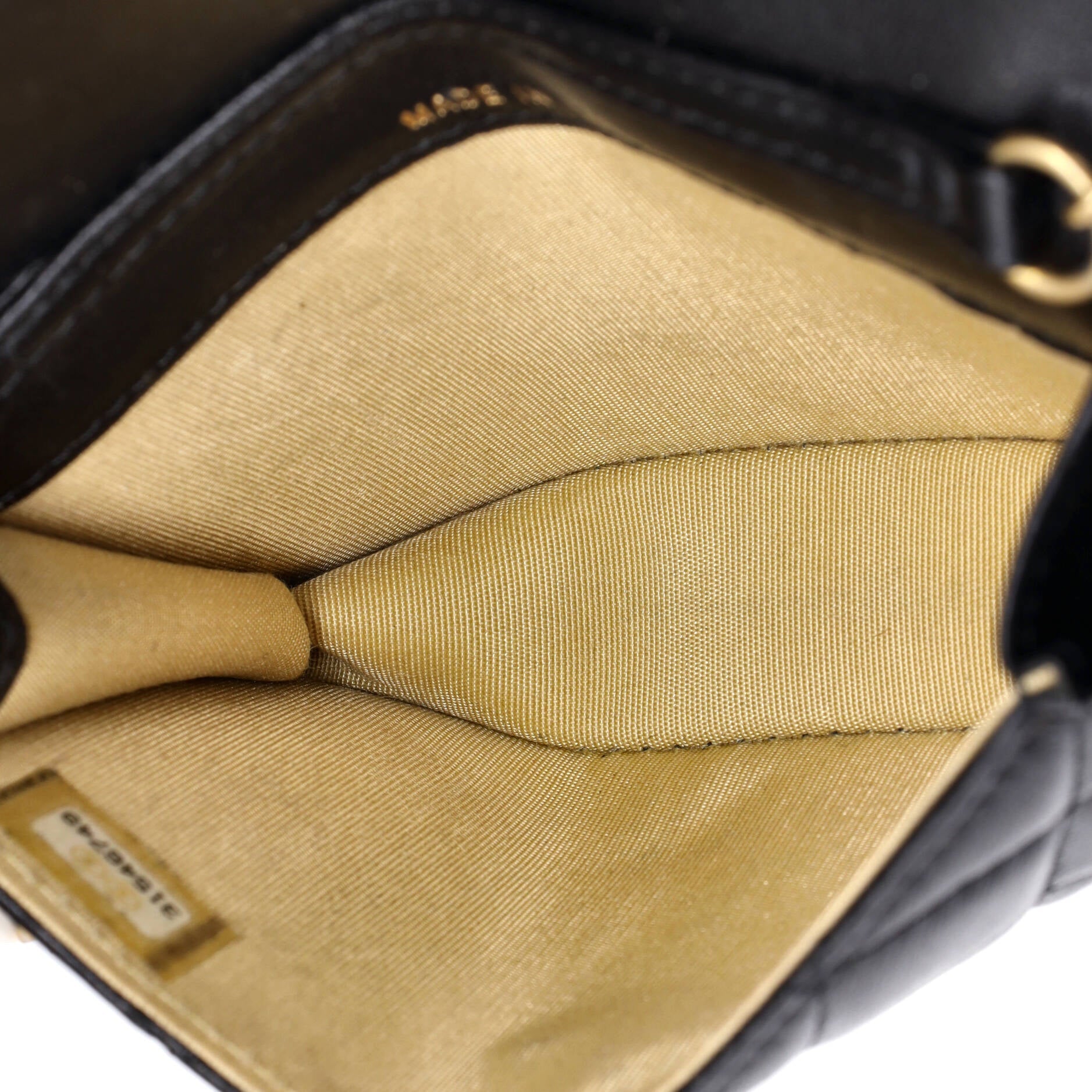 Pearl Crush Flap Clutch with Chain Quilted Lambskin Mini