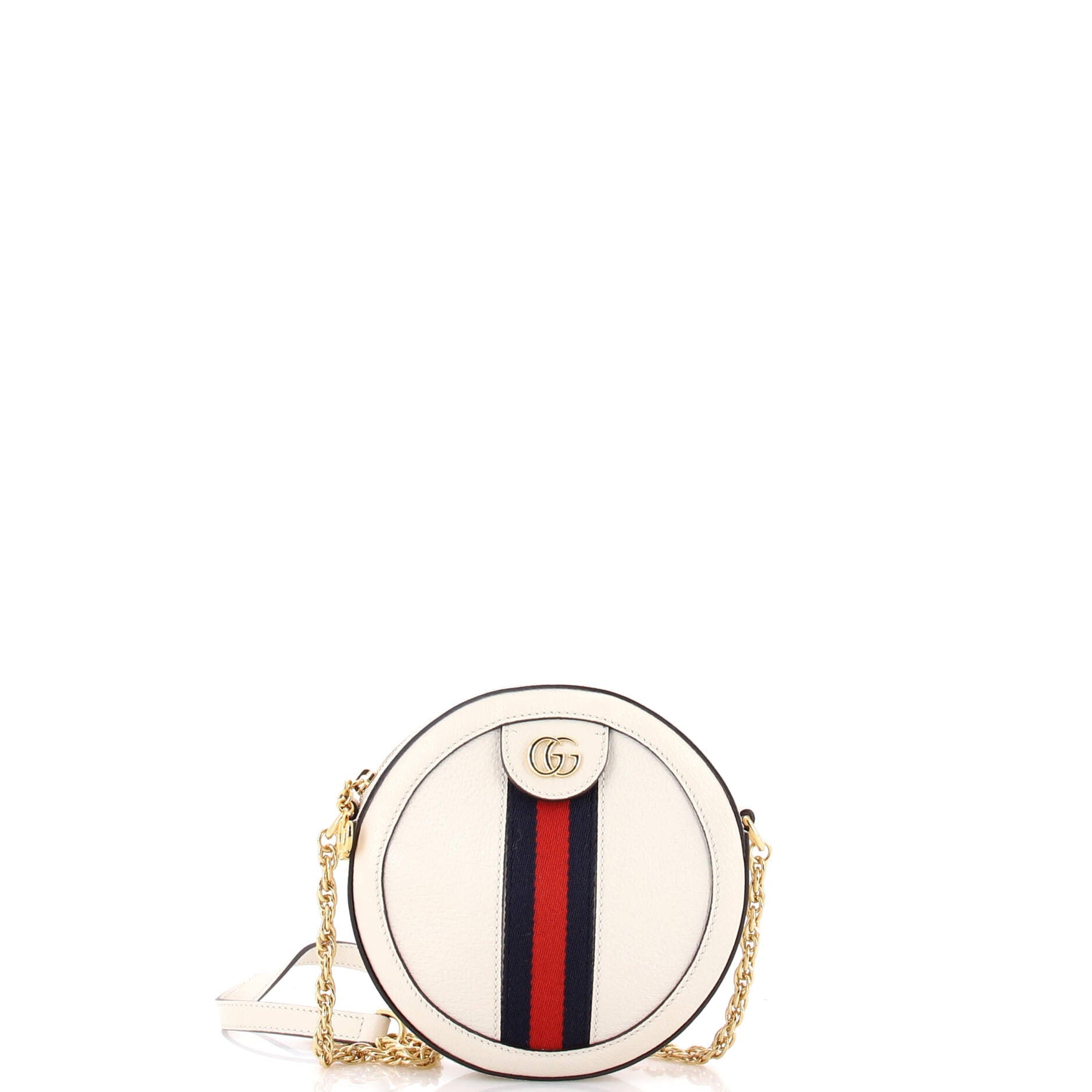 Ophidia Round Shoulder Bag Leather Mini