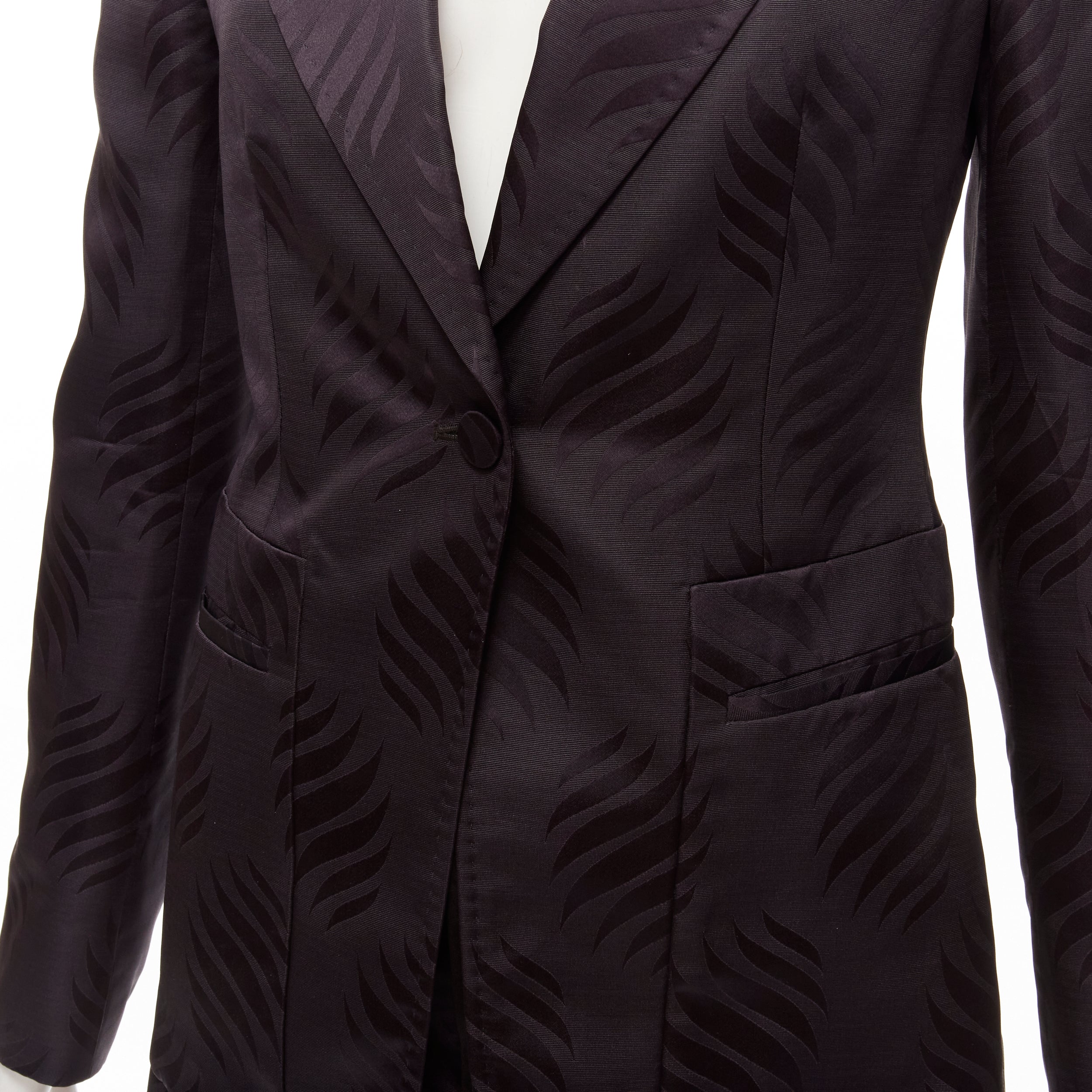 Women's Gucci Tom Ford oriental leaf jacquard blazer skirt su