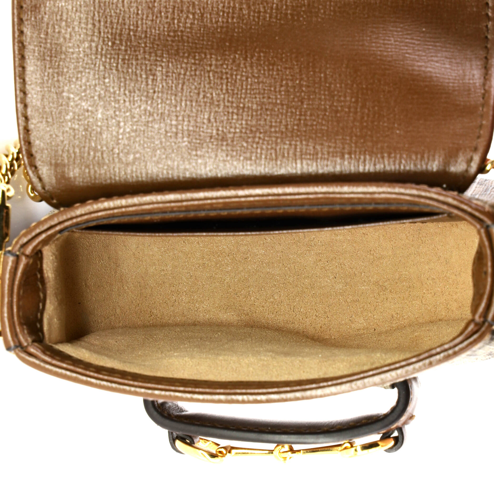 Horsebit 1955 Flap Wallet with Strap GG Coated Canvas