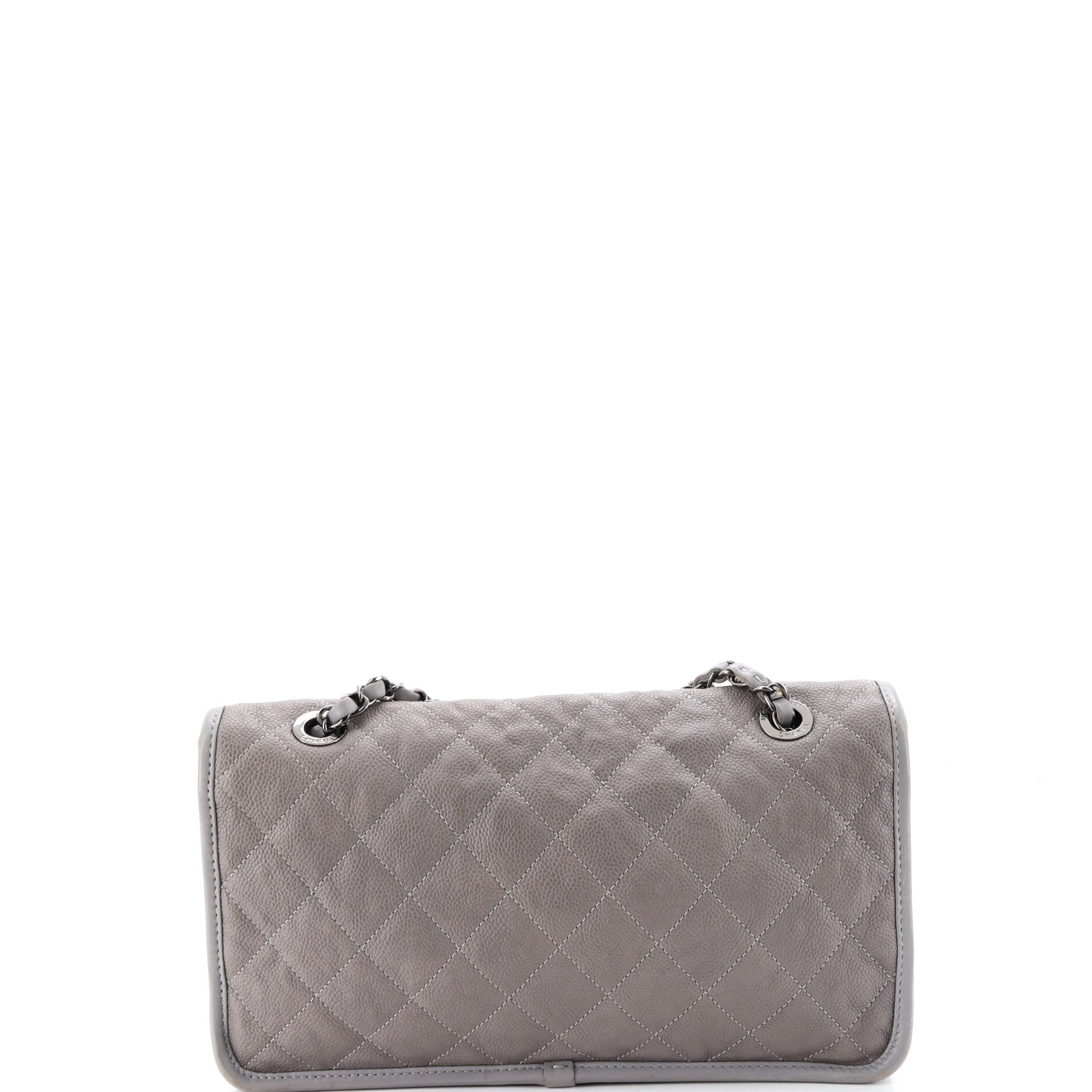 French Riviera Flap Bag Quilted Caviar Medium