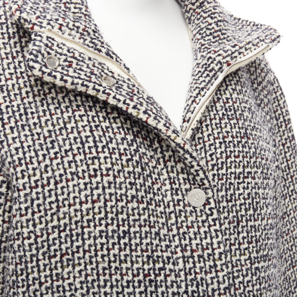 Women's Chanel Reversible Wool Tweed CC Logo Padded Puffer Jacket