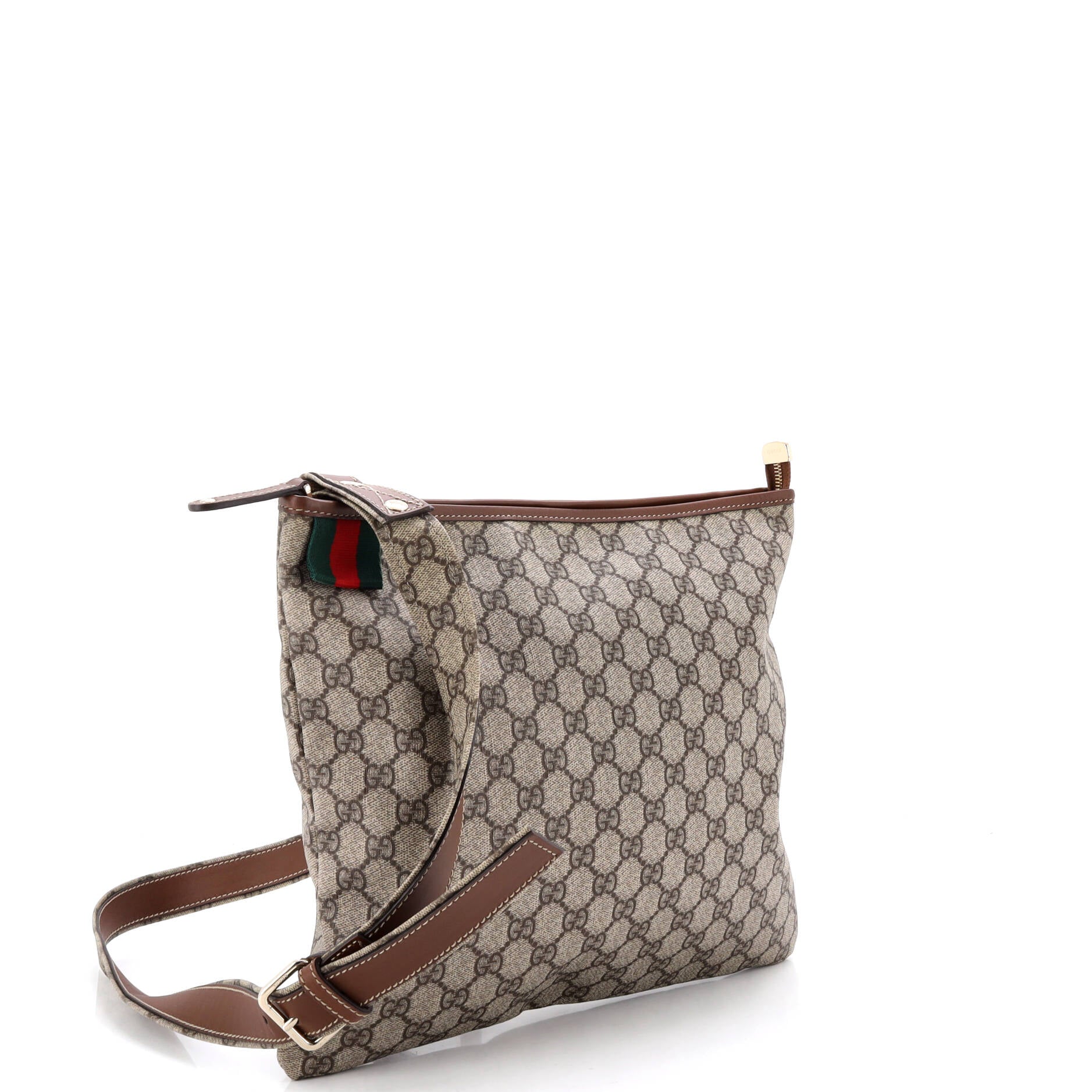Web Loop Flat Messenger GG Coated Canvas Large