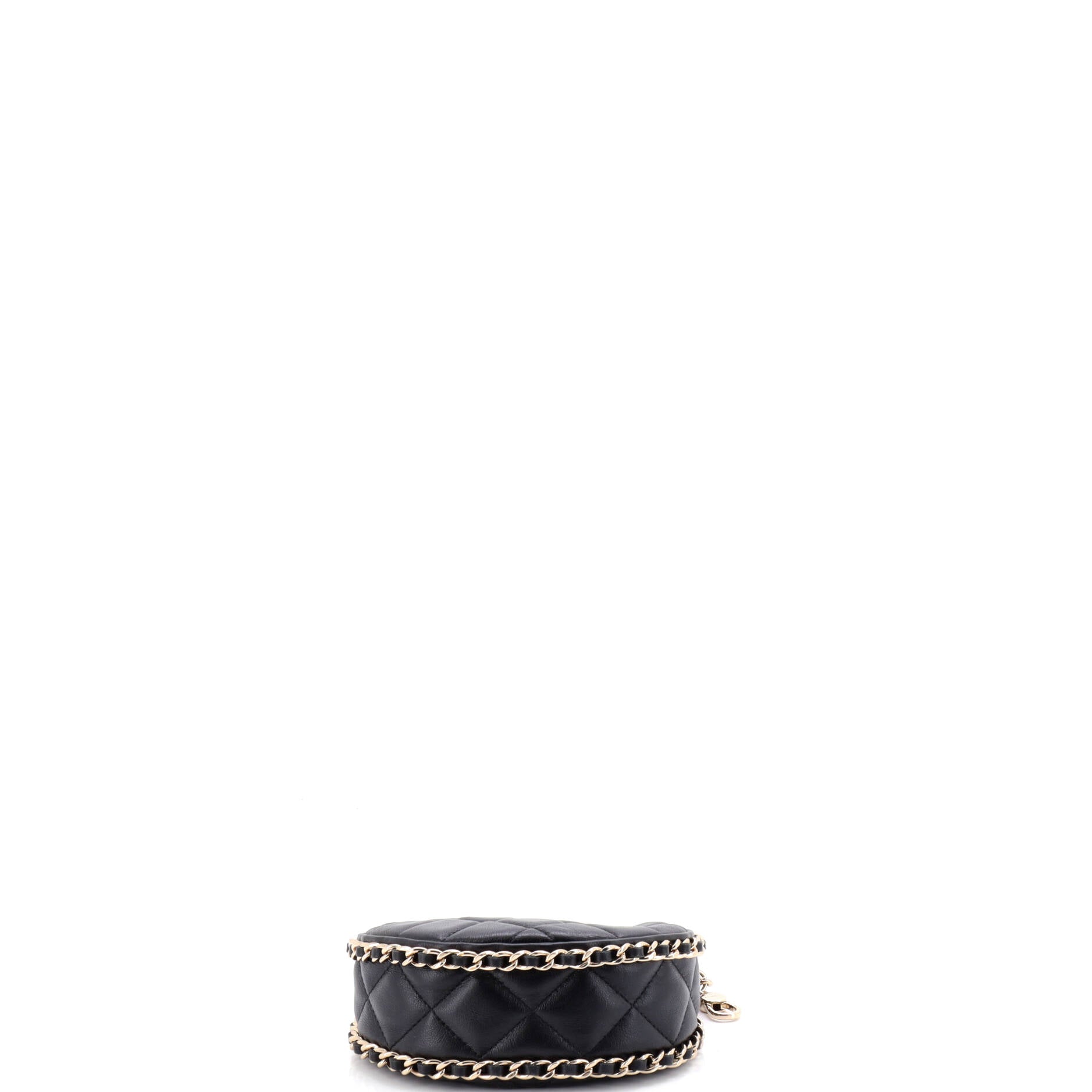 Chain Around Hook Hobo Quilted Lambskin Mini