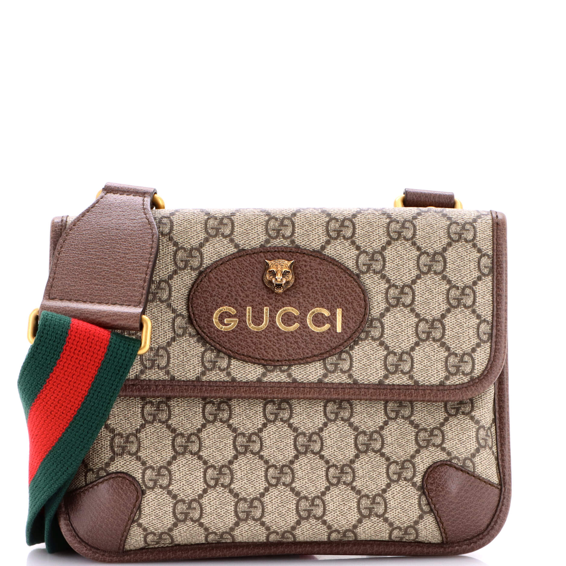 Neo Vintage Flap Messenger GG Coated Canvas Small