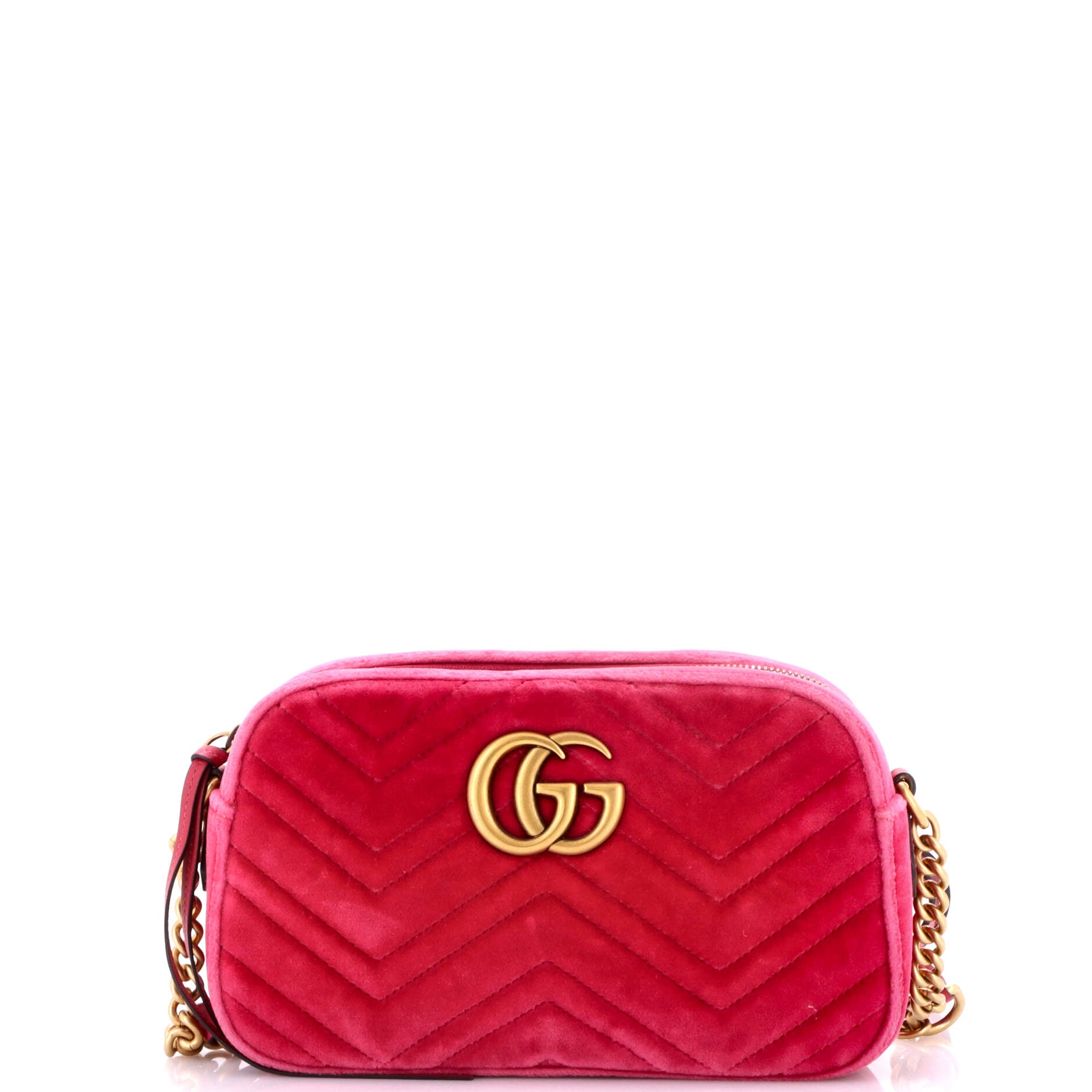 GG Marmont Shoulder Bag Matelasse Velvet Small