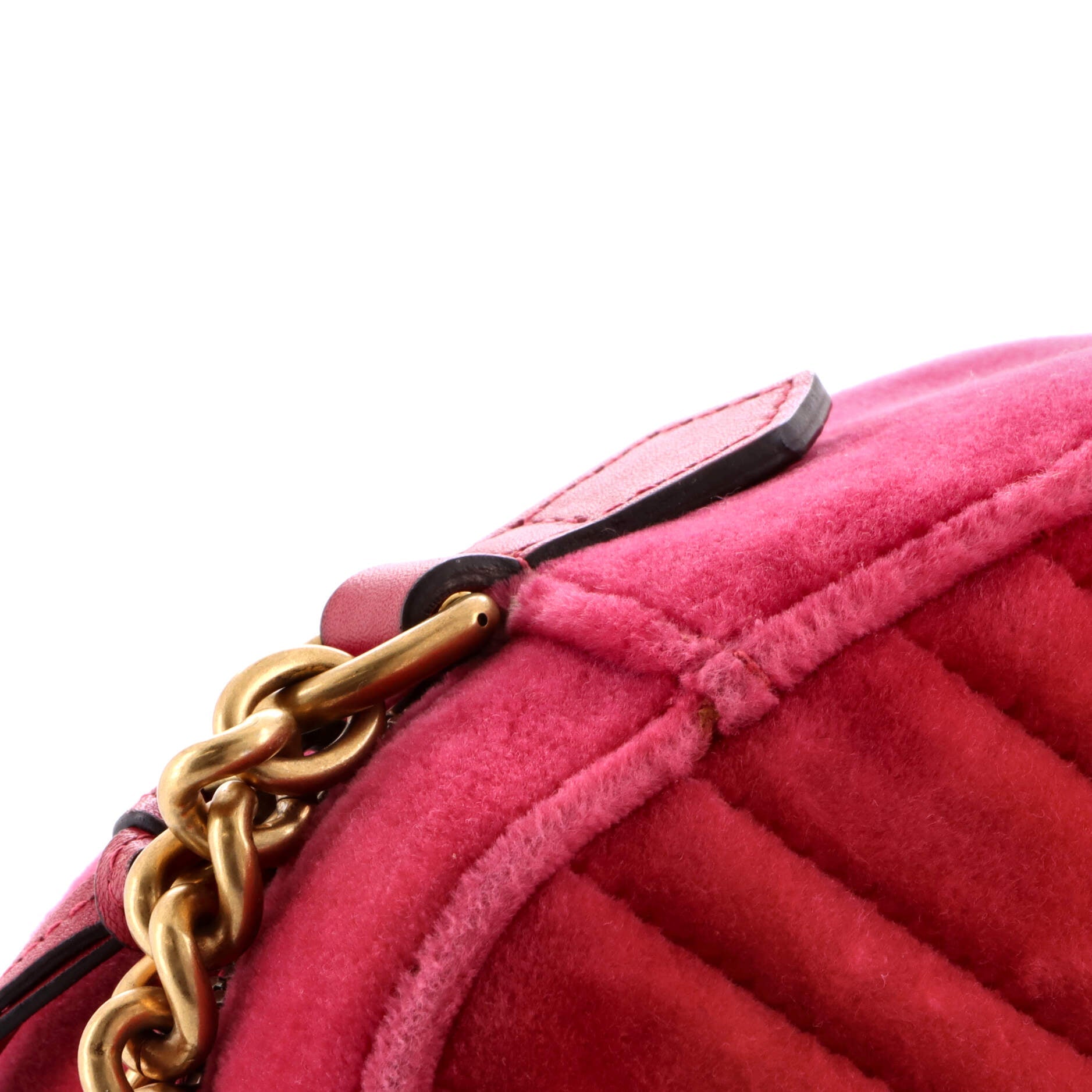 GG Marmont Shoulder Bag Matelasse Velvet Small
