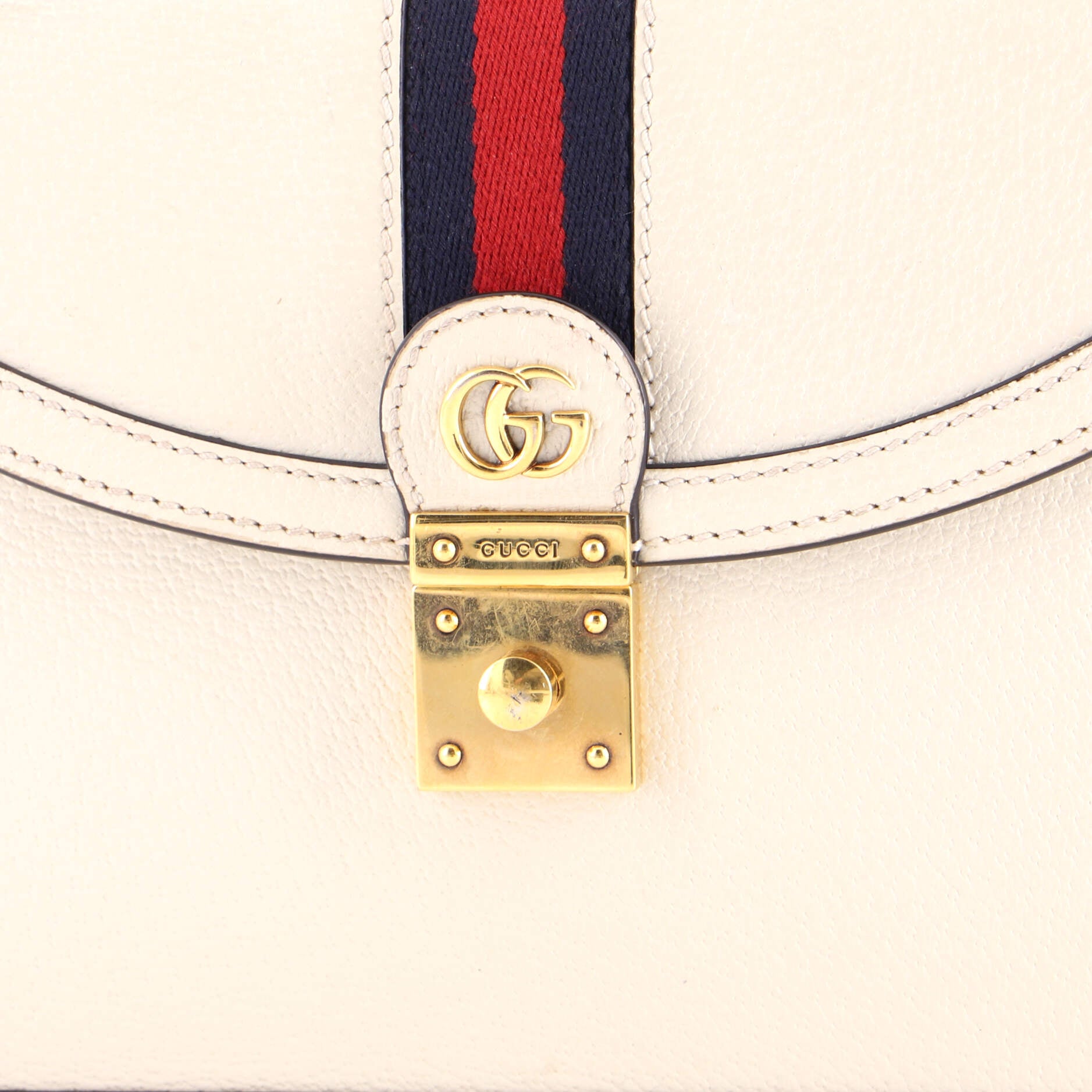 Ophidia Flap Top Handle Bag Leather Small
