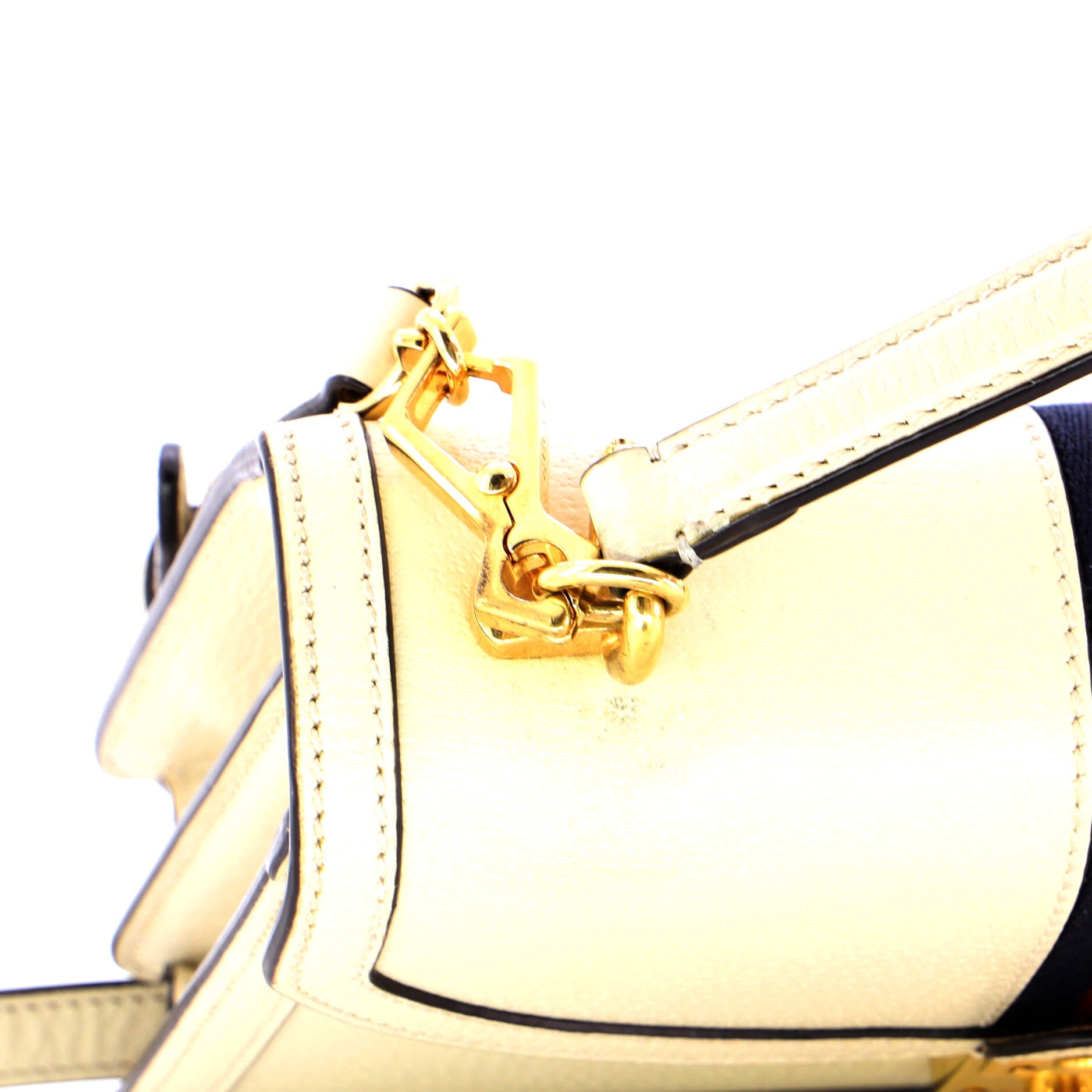 Ophidia Flap Top Handle Bag Leather Small