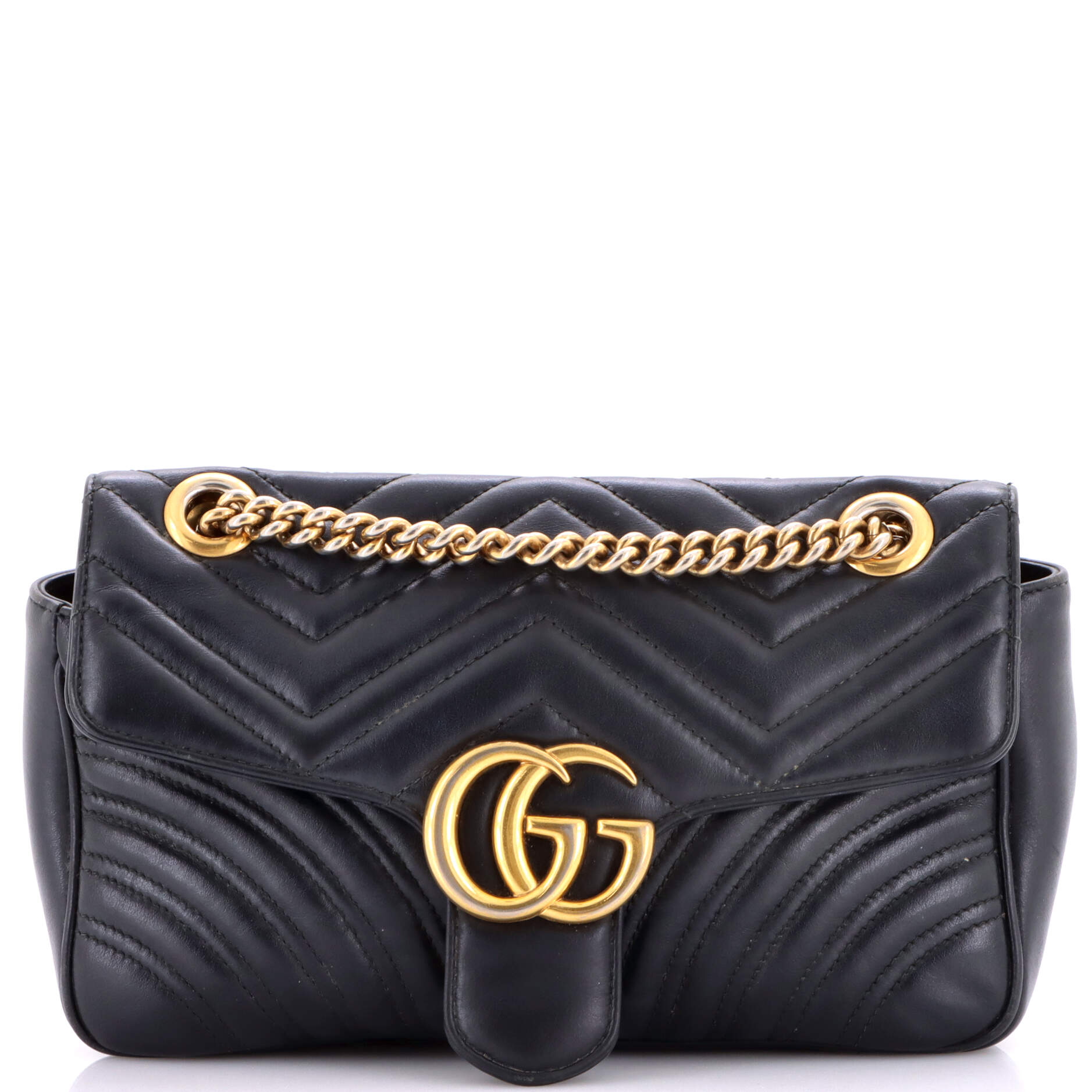 GG Marmont Flap Bag Matelasse Leather Medium
