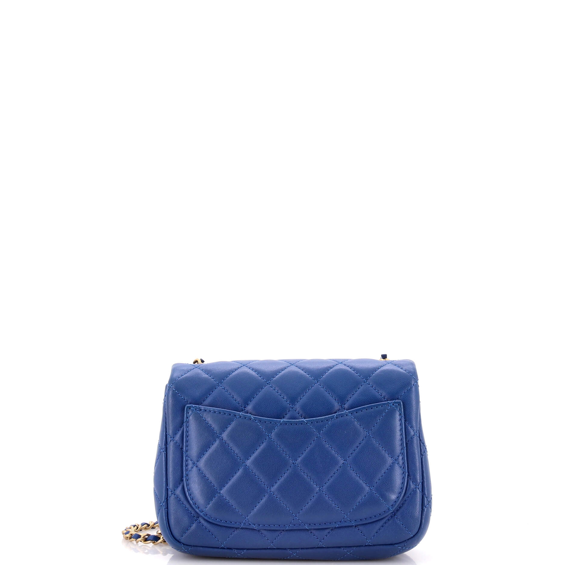 Pearl Crush Square Flap Bag Quilted Lambskin Mini