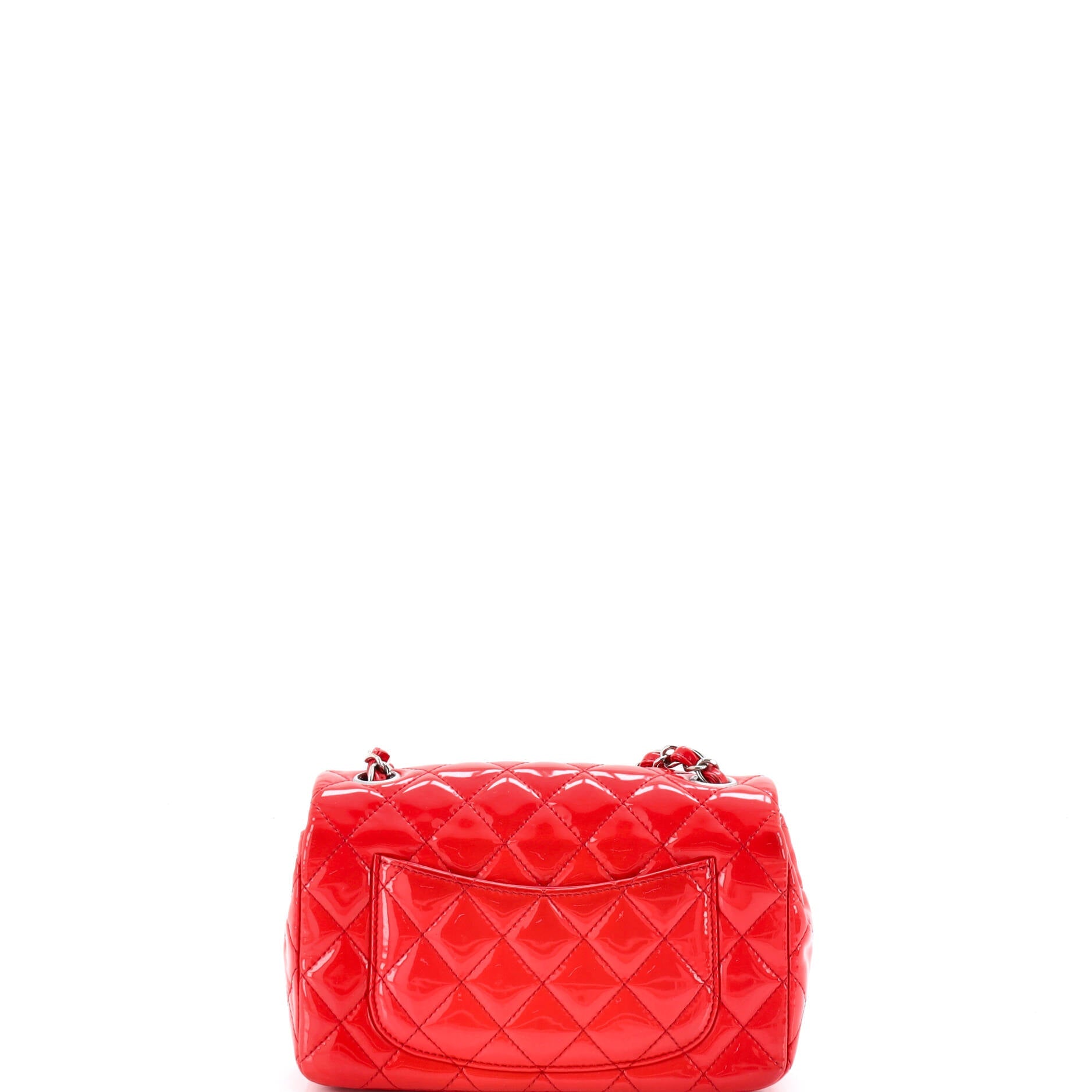 Classic Single Flap Bag Quilted Patent Mini