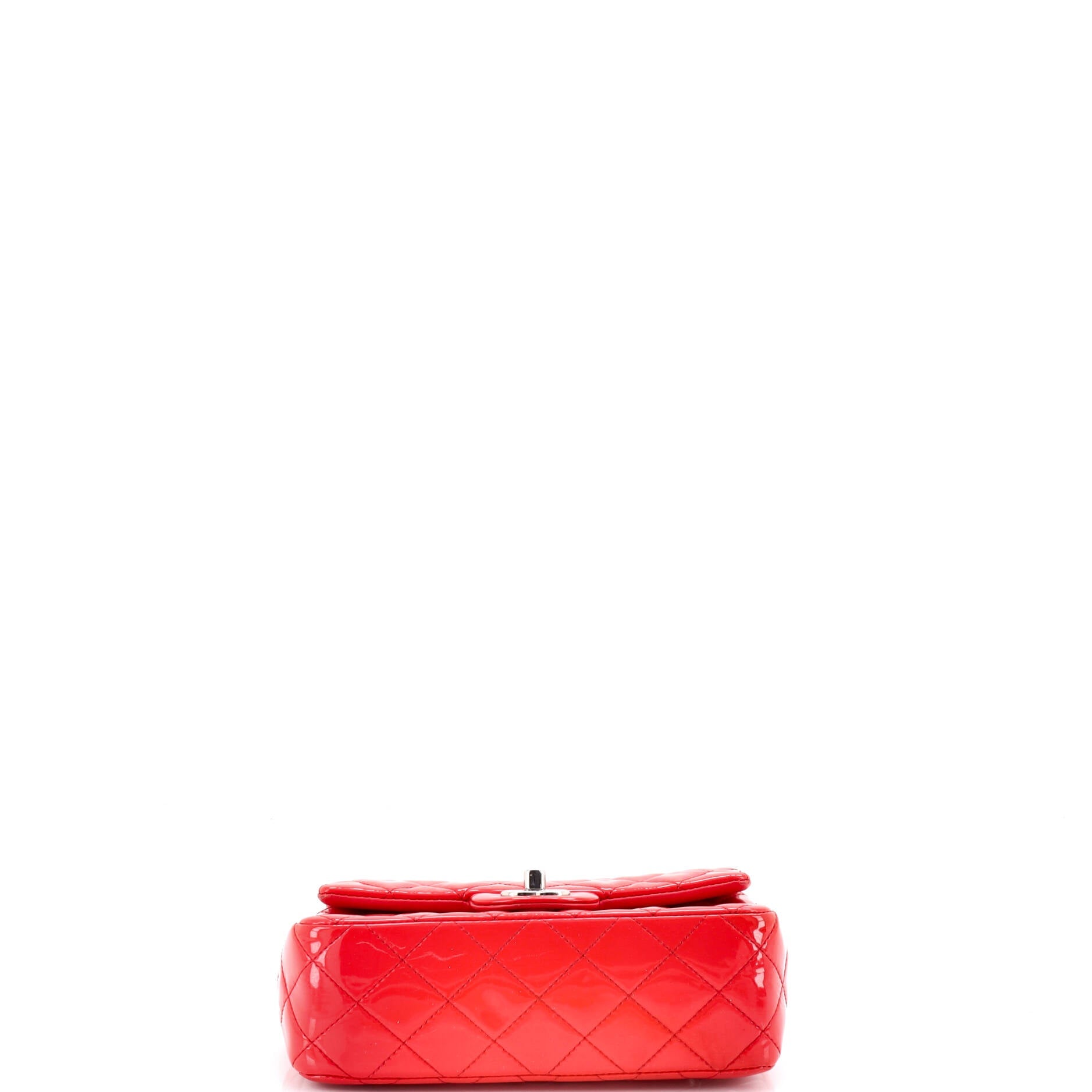 Classic Single Flap Bag Quilted Patent Mini