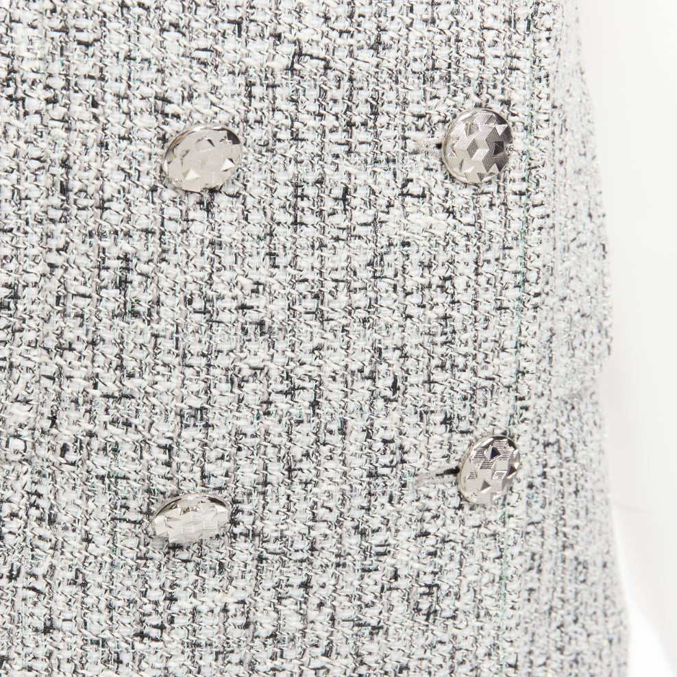 Women's Chanel Fantasy Tweed CC Buttons Cuffed Sleeves Jacket