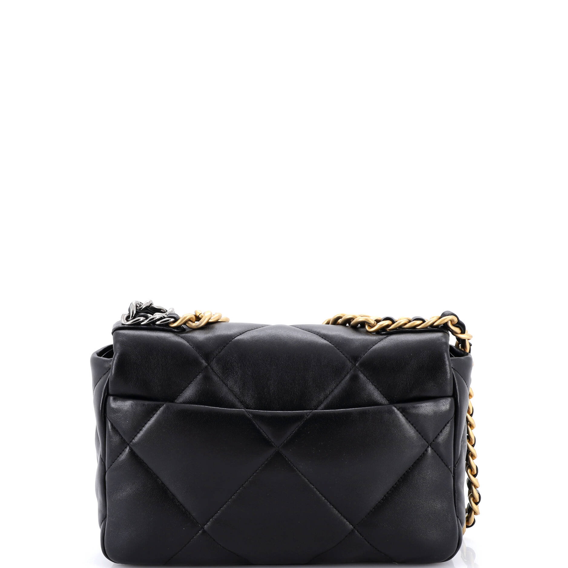 19 Flap Bag Quilted Leather Medium