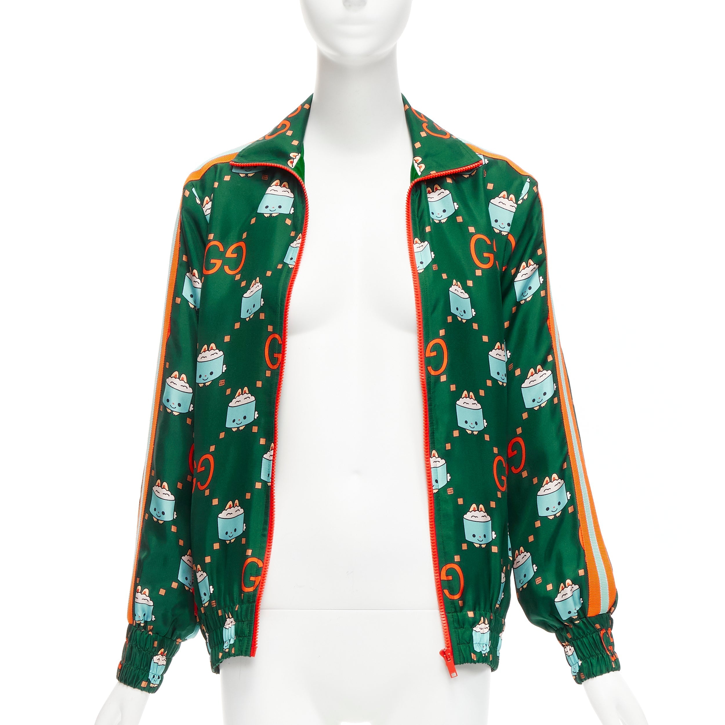 Women's Gucci Pikarar GG Logo Monogram Silk Track Jacket