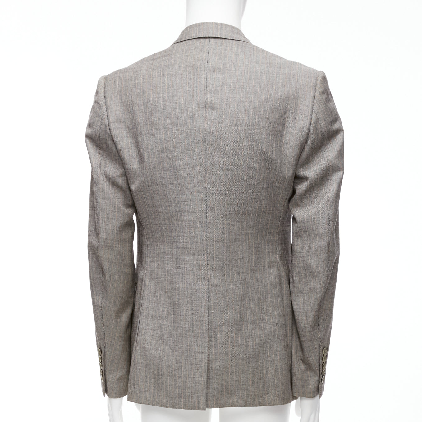Men's Gucci Wool Checkered Pocketed Boxy Long Sleeve Blazer