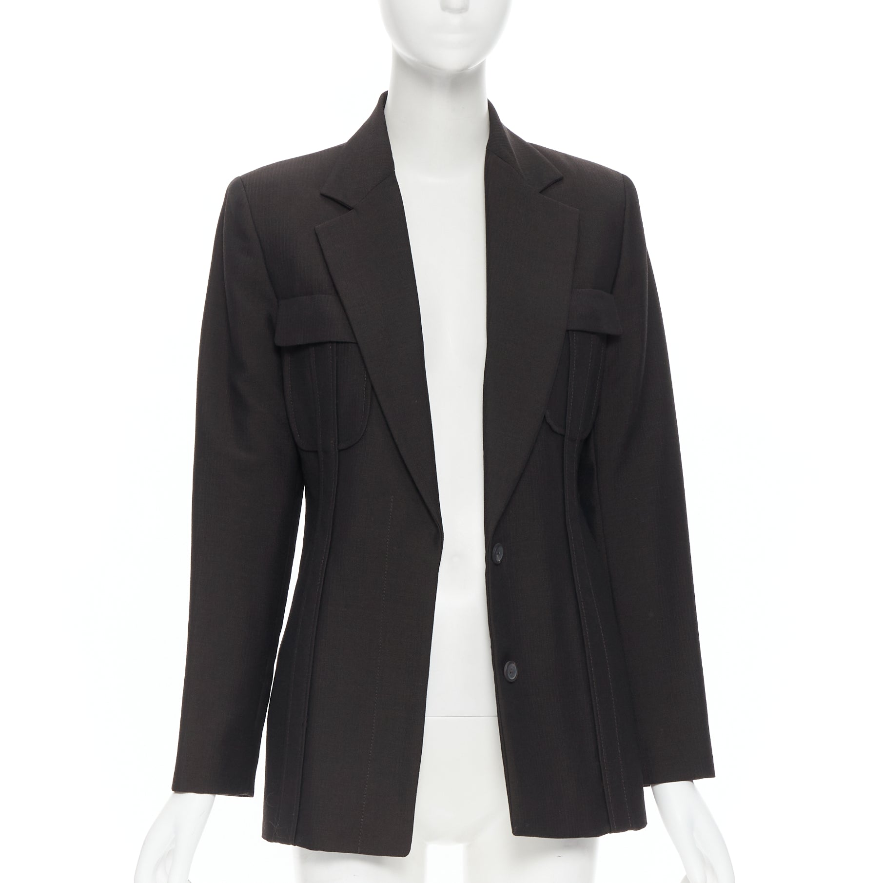 Women's Gucci Tom Ford Wool Mohair Dart Front Blazer Pant Set