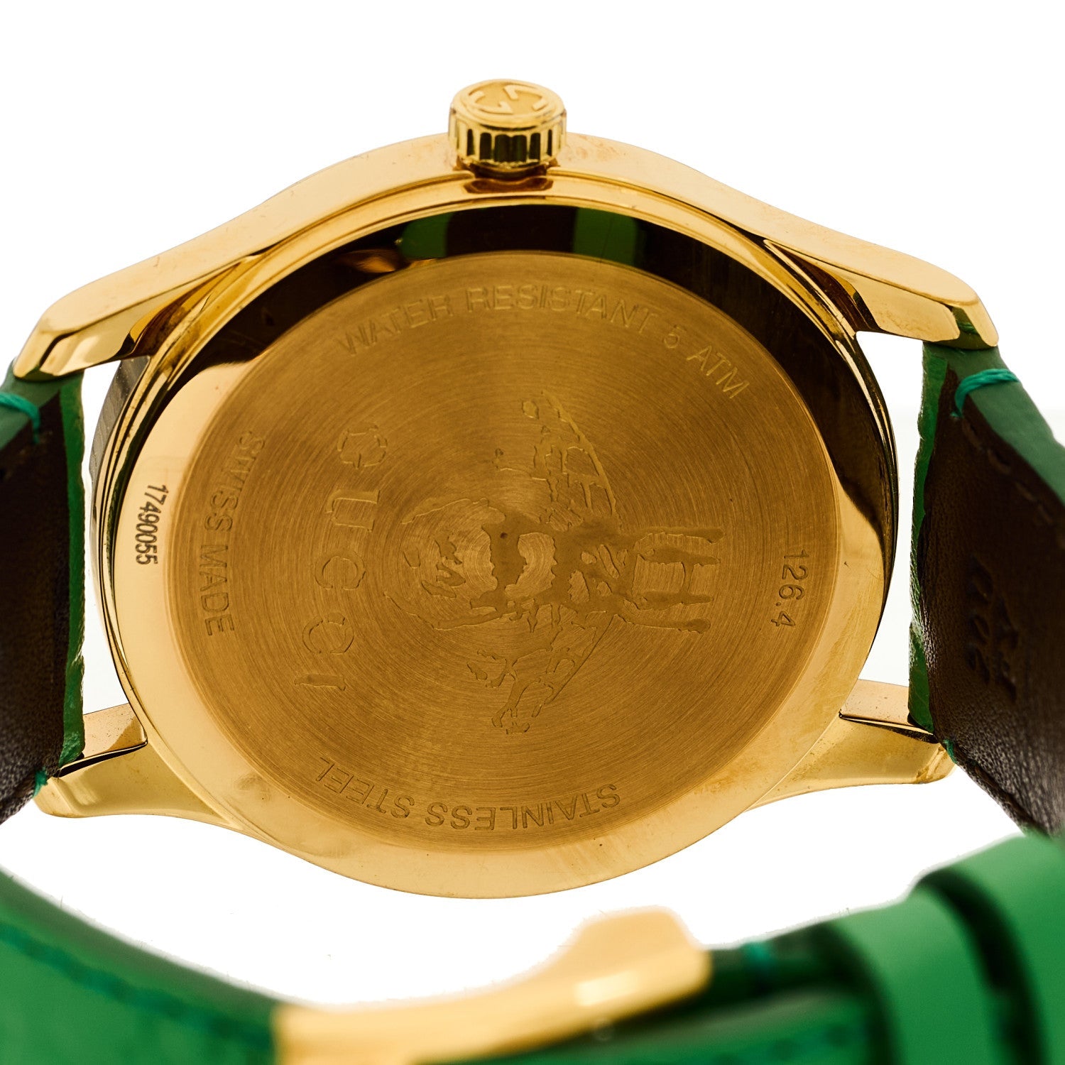 Stainless Steel Calfskin 38mm G-Timeless Quartz Watch Green