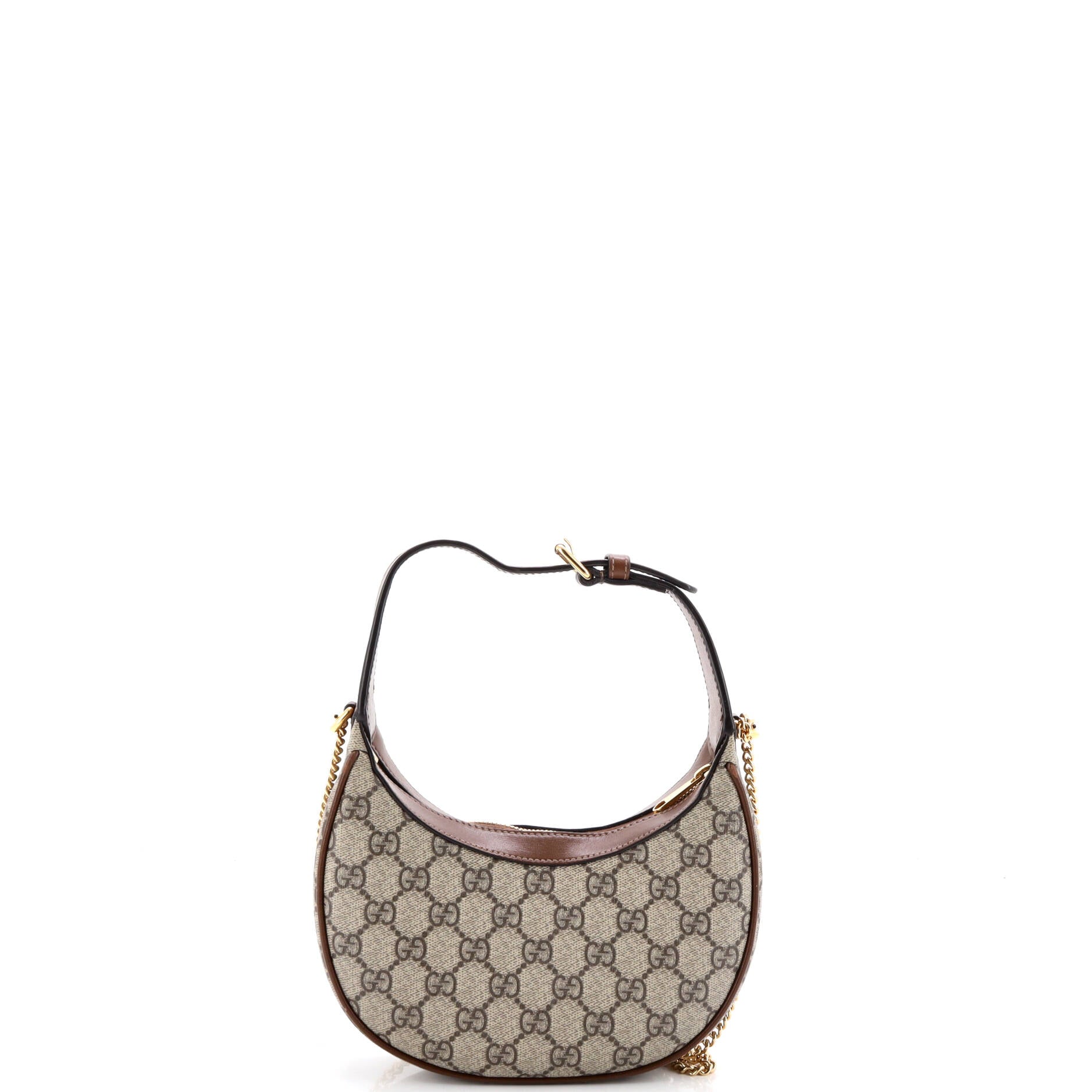 Interlocking G Patch Half Moon Hobo GG Coated Canvas Mini