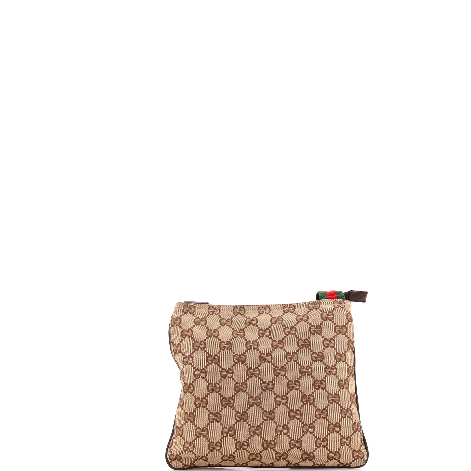 Web Strap Zip Messenger Bag GG Canvas Small