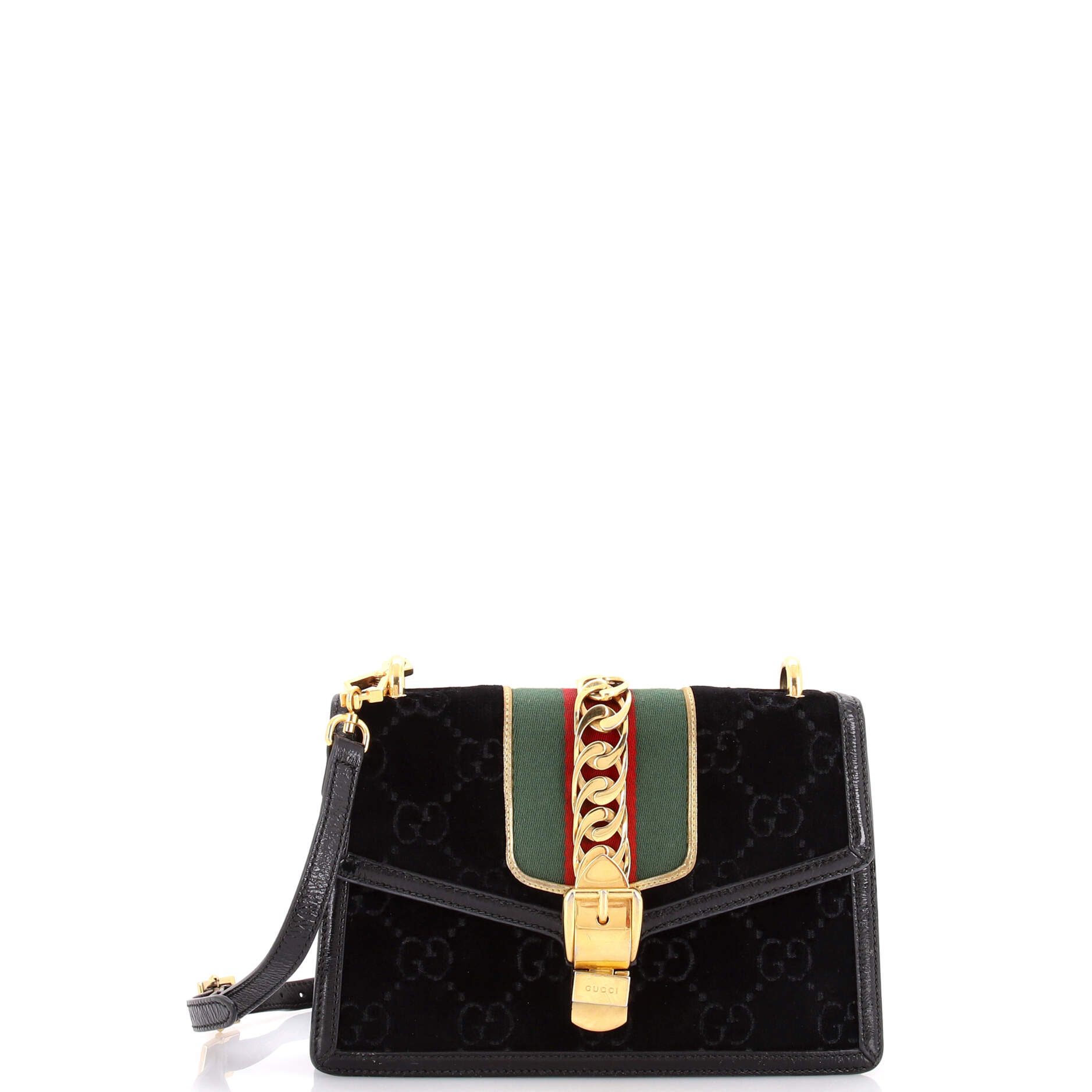 Sylvie Shoulder Bag GG Velvet Small