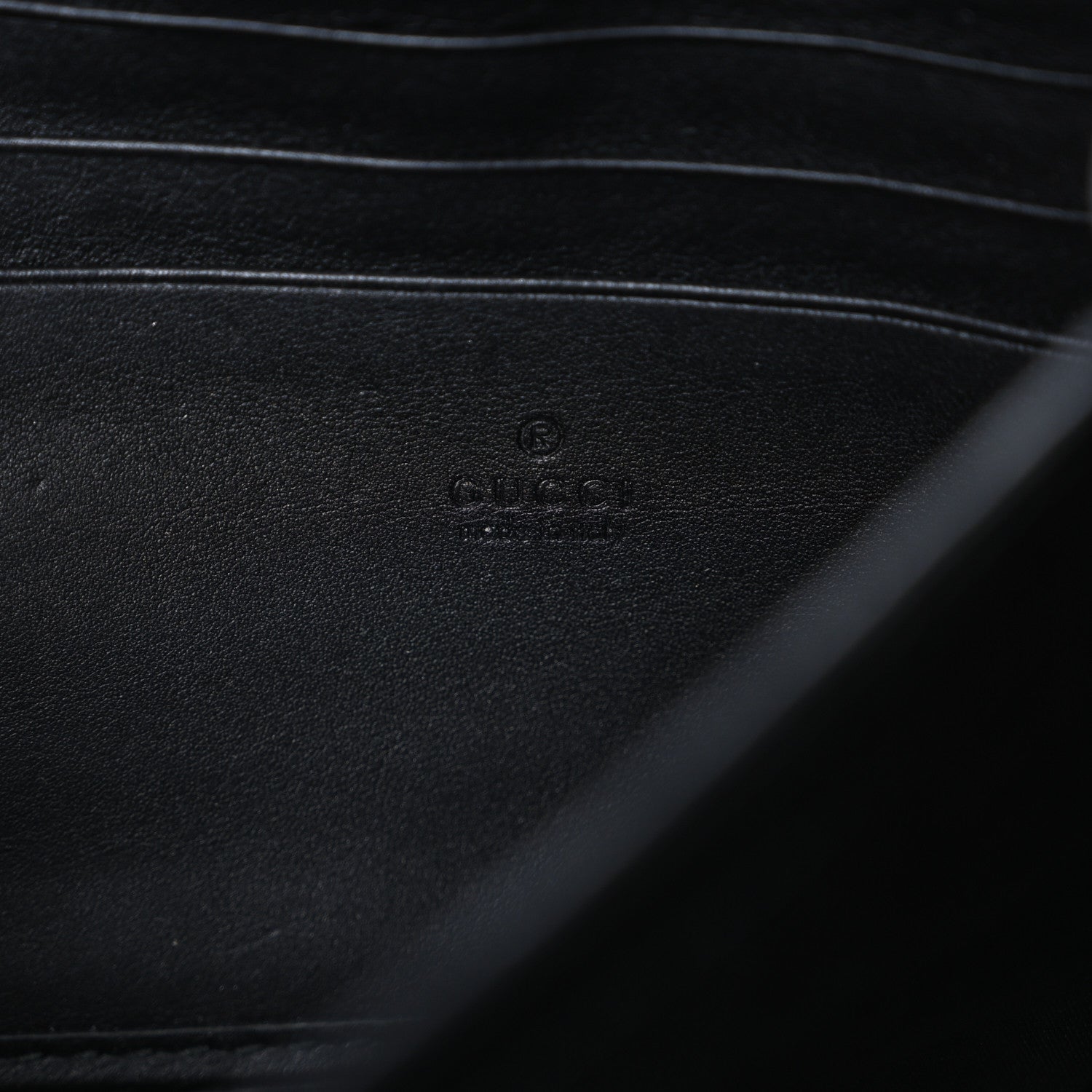 Velvet GG Monogram Mini Dionysus Chain Wallet Black