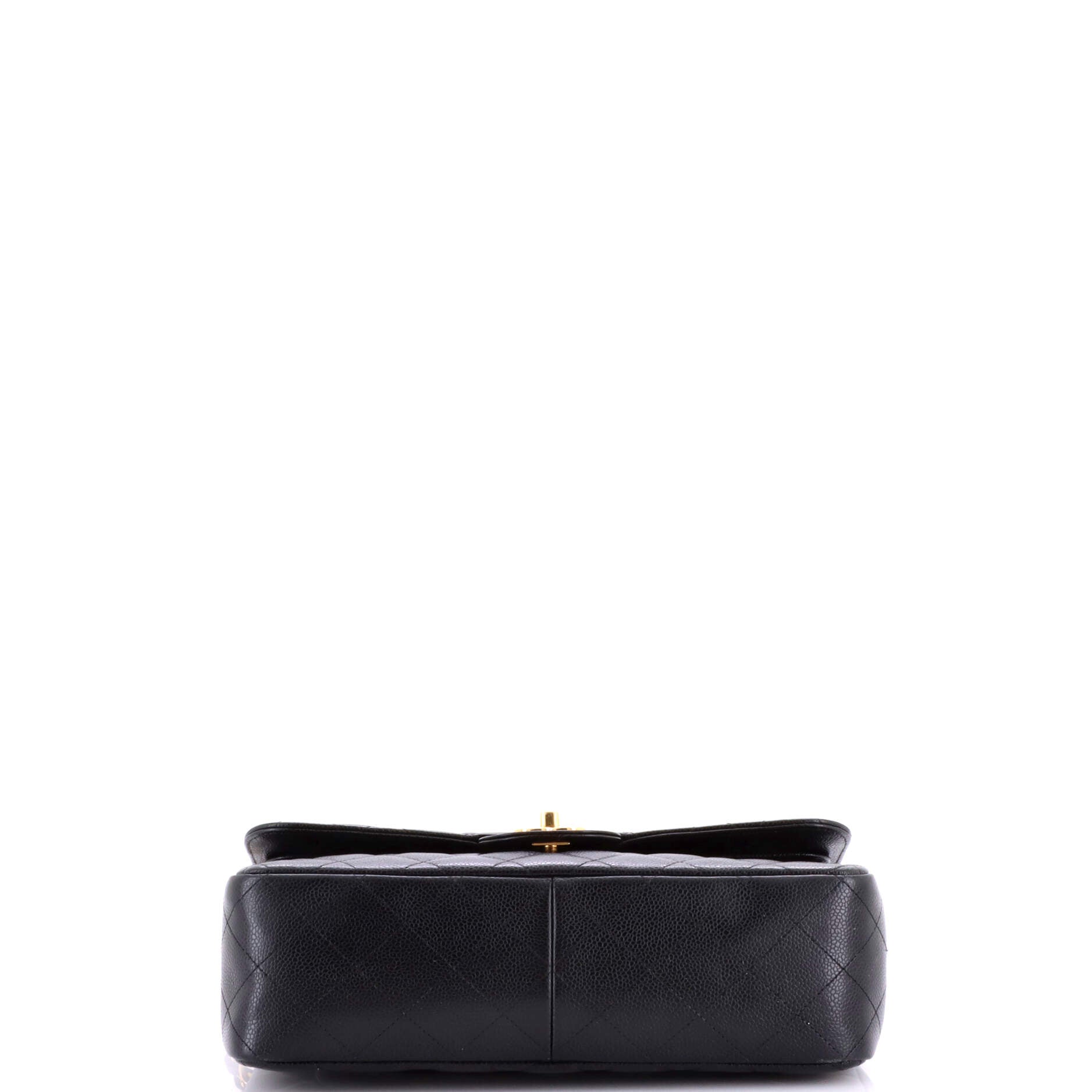 Classic Double Flap Bag Quilted Caviar Jumbo