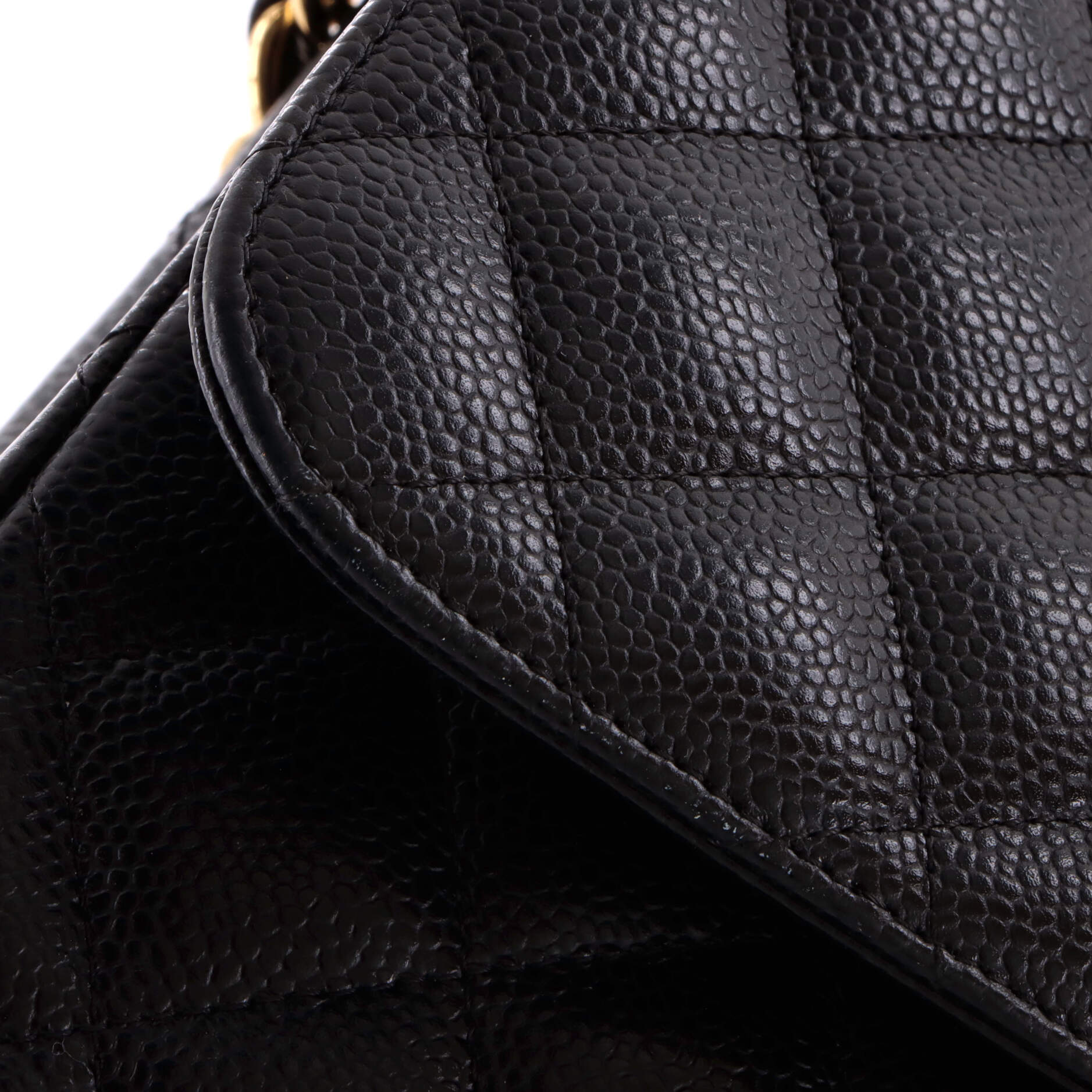 Classic Double Flap Bag Quilted Caviar Jumbo